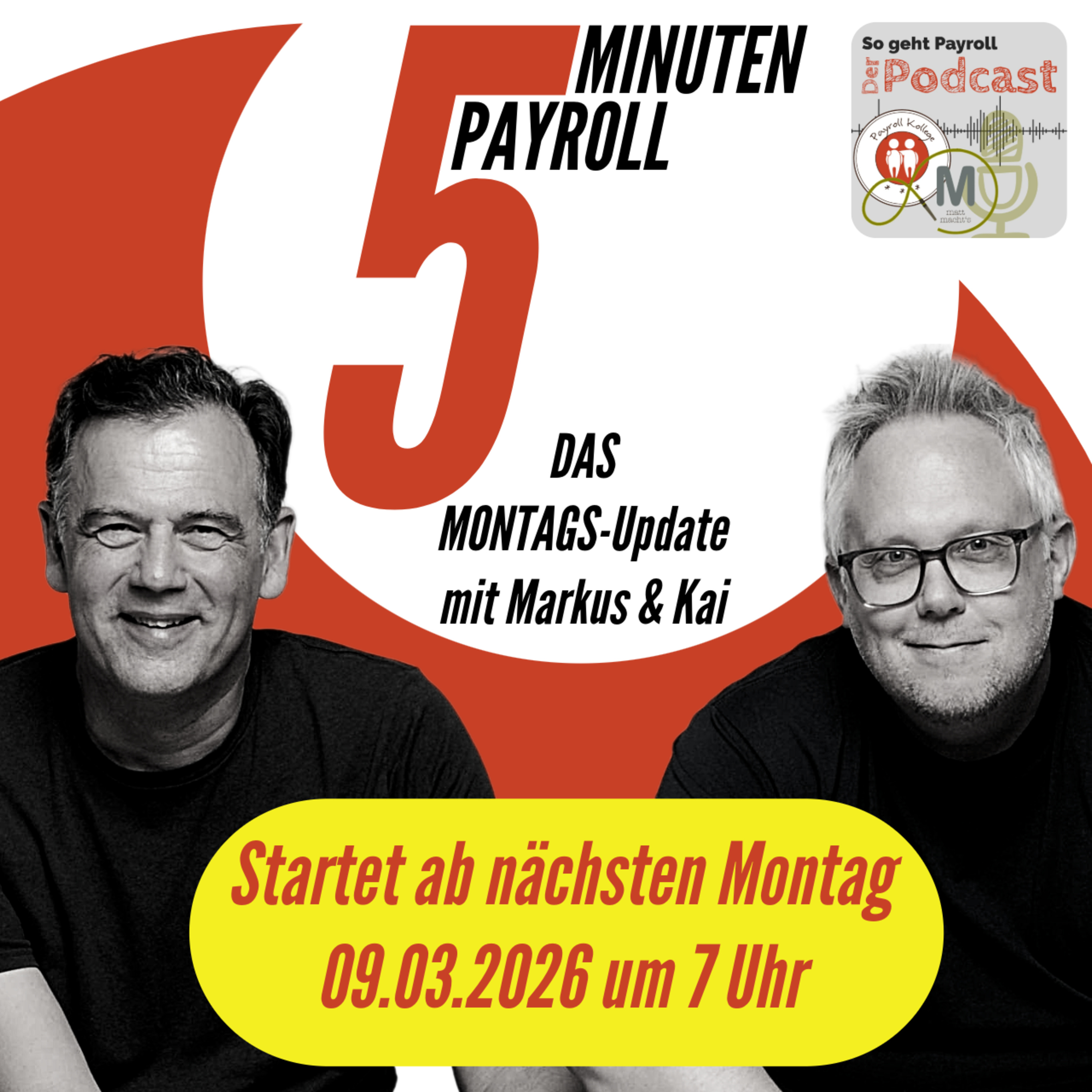 Unser neues Format - 5 Minuten Payroll – das Montags-Update episode artwork