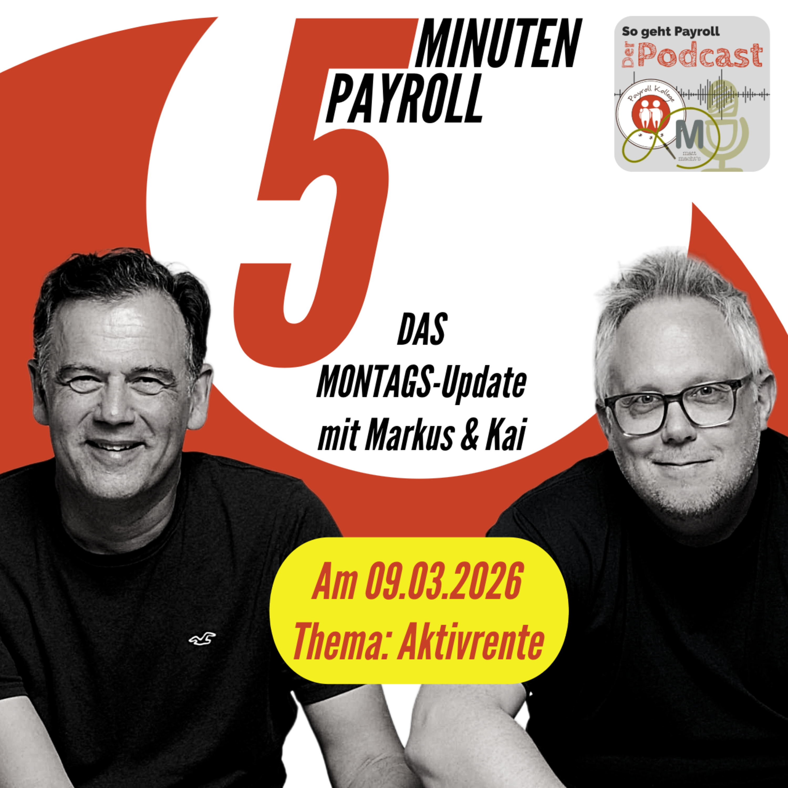 AKTIVRENTE - DAS UPDATE | 5 Minuten Payroll das Montags-Update episode artwork