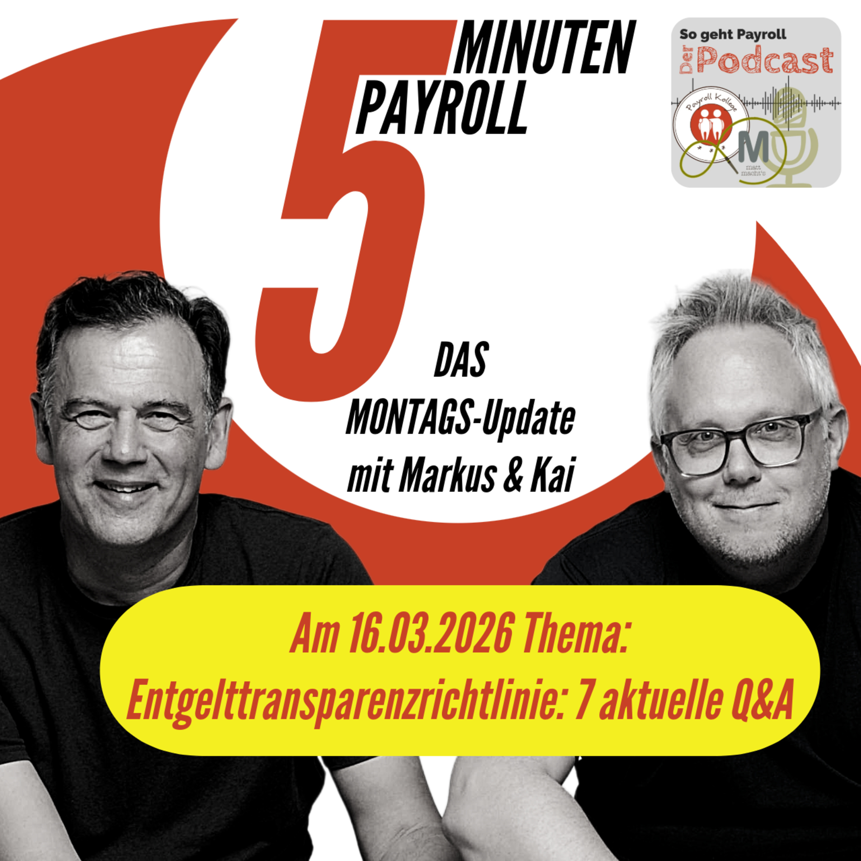ENTGELTTRANSPARENZ | 5 Minuten Payroll das Montags-Update episode artwork