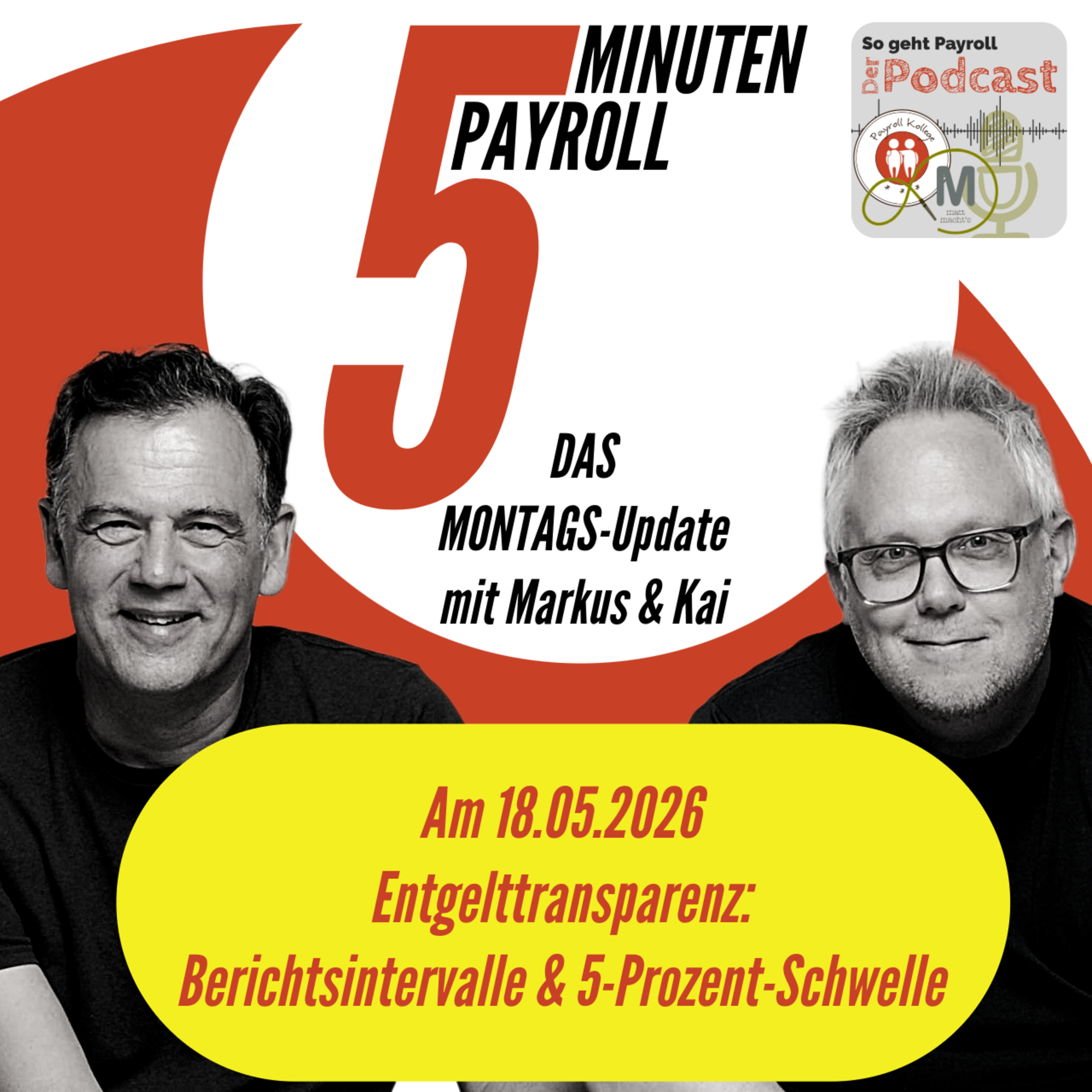 ENTGELTTRANSPARENZ | 5 Minuten Payroll das Montags-Update episode artwork