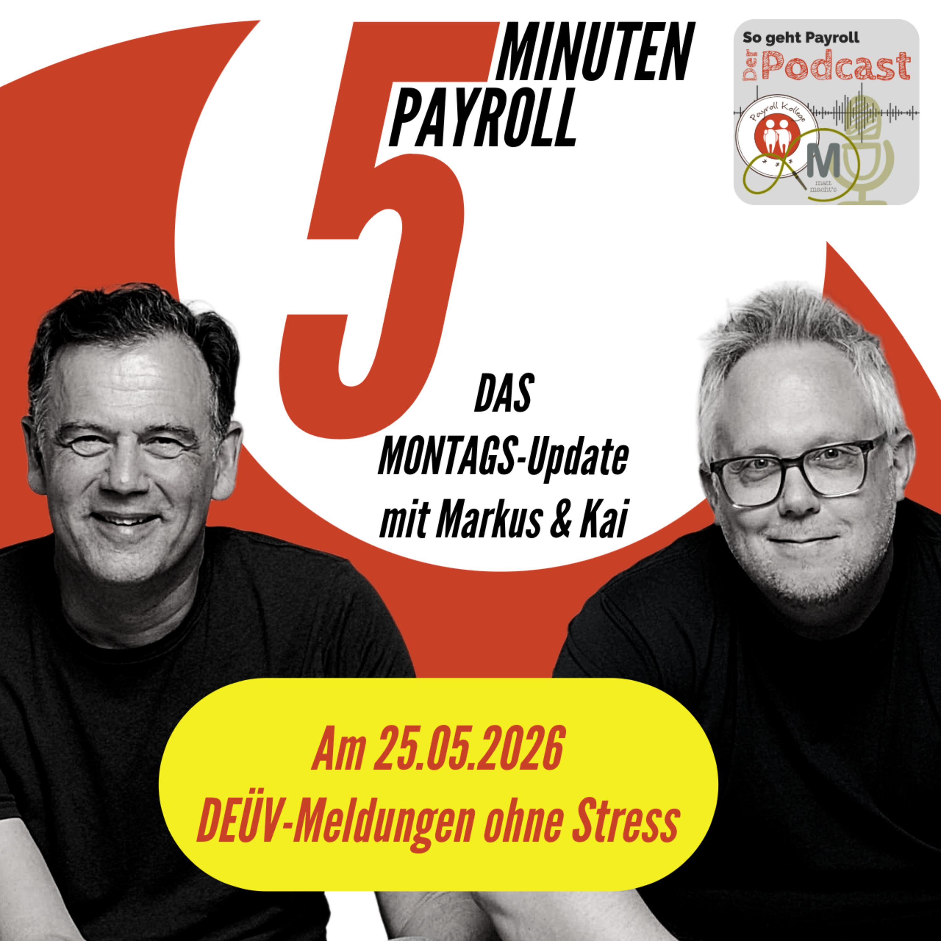 DEÜV-MELDUNGEN, we love it😍| 5 Minuten Payroll das Montags-Update episode artwork