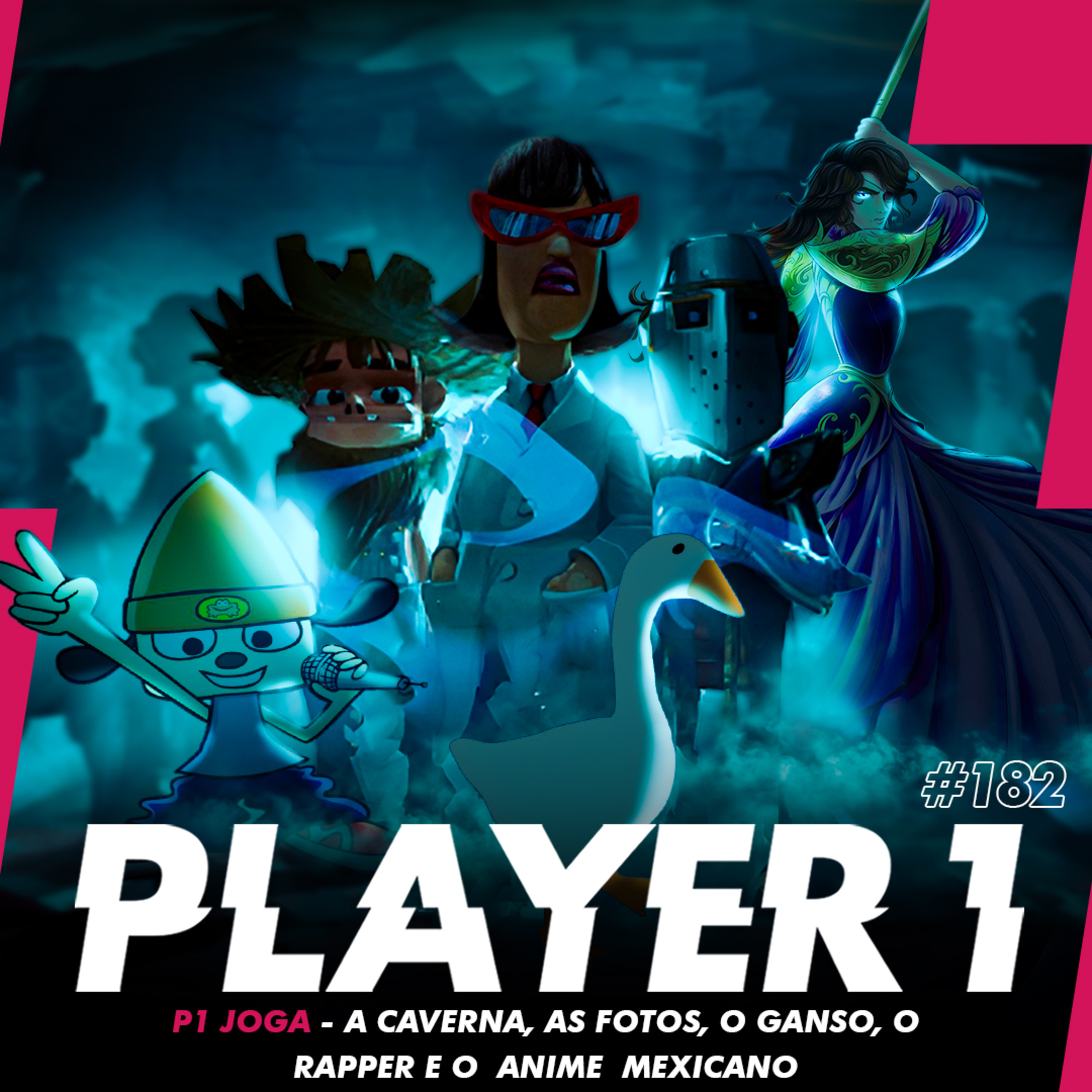 182 - P1 JOGA - A CAVERNA, AS FOTOS, O GANSO, O RAPPER E O ANIME MEXICANO episode artwork