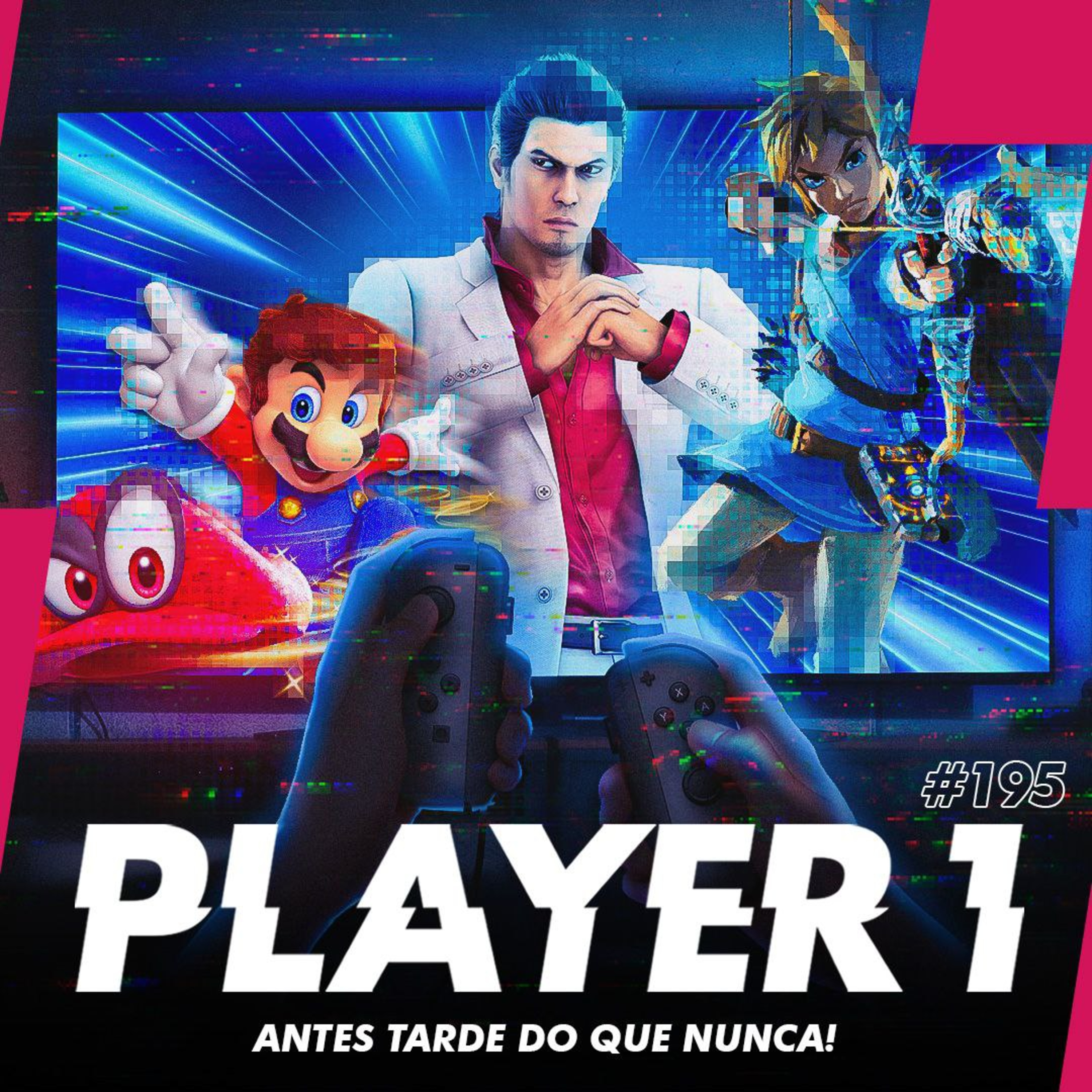 195 - ANTES TARDE DO QUE NUNCA! - ZELDA BOTW, MARIO ODYSSEY E YAKUZA 5 episode artwork