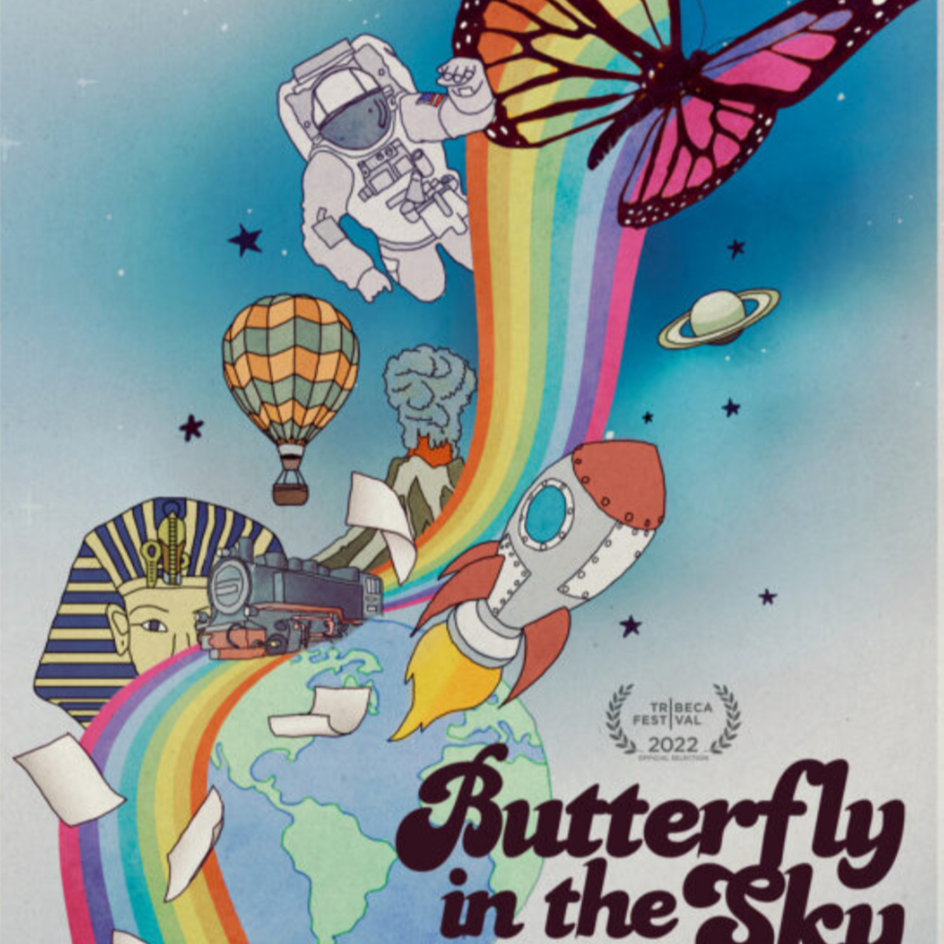 Butterfly in the sky