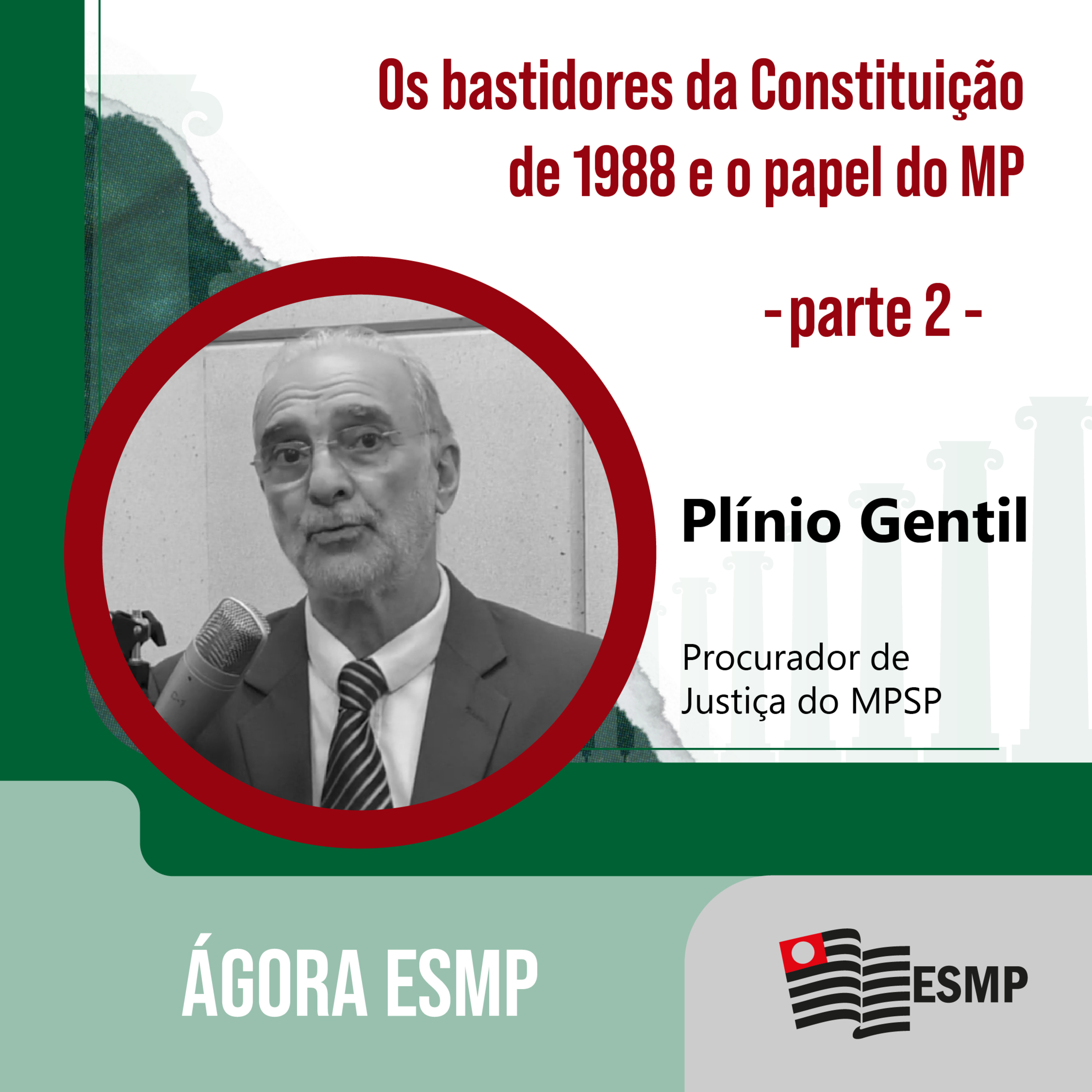 Ágora ESMP | ep. #12 | Os bastidores da Constituição de 1988 e o papel do MP | Parte 2 episode artwork