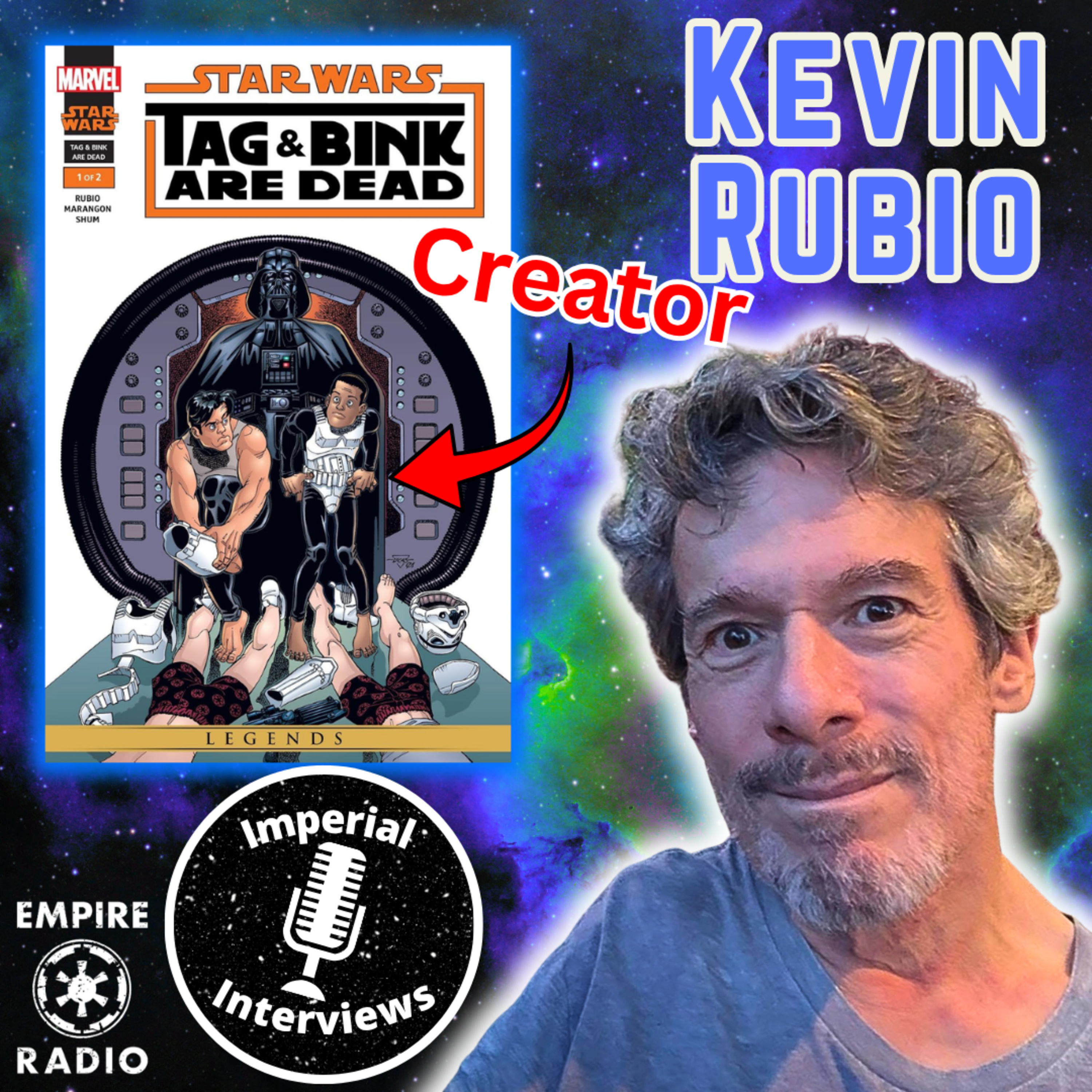 Celebrity Interview: Kevin Rubio - Tag and Bink Comics Creator (Podcast Ep. #357) episode artwork
