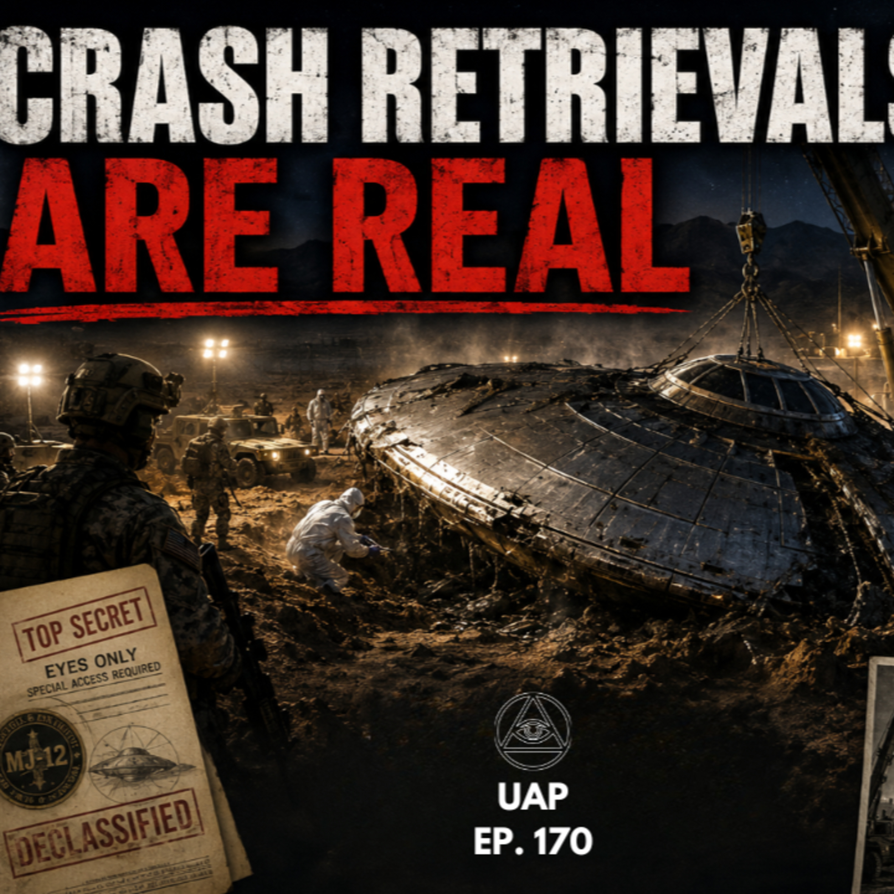 Episode 170: UFO Crash Retrievals Are Real | Uncovering Anomalies Podcast (UAP) episode artwork