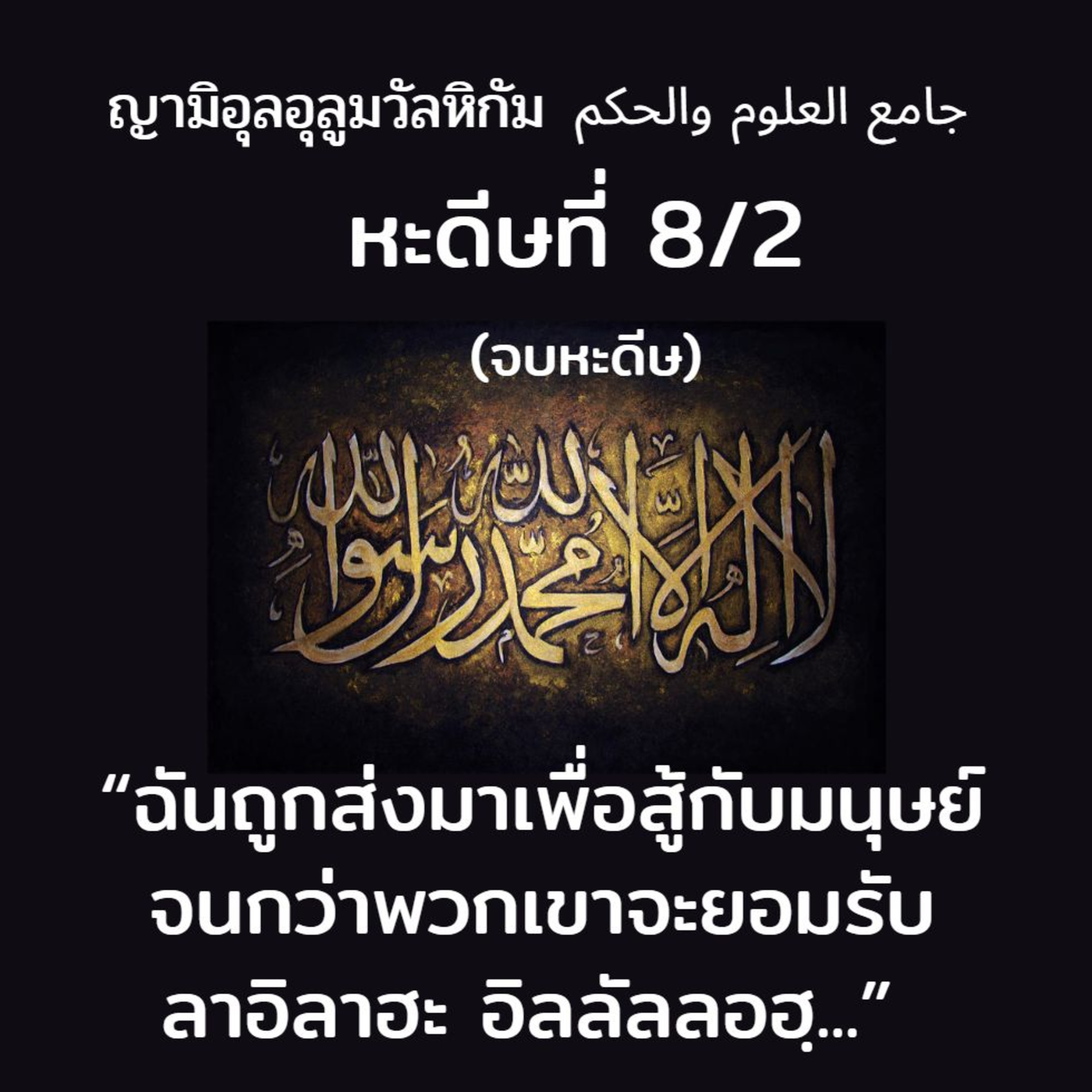 หะดีษที่ 8-2 ฉันถูกส่งมาสำหรับสู้กับมนุษย์ // episode artwork