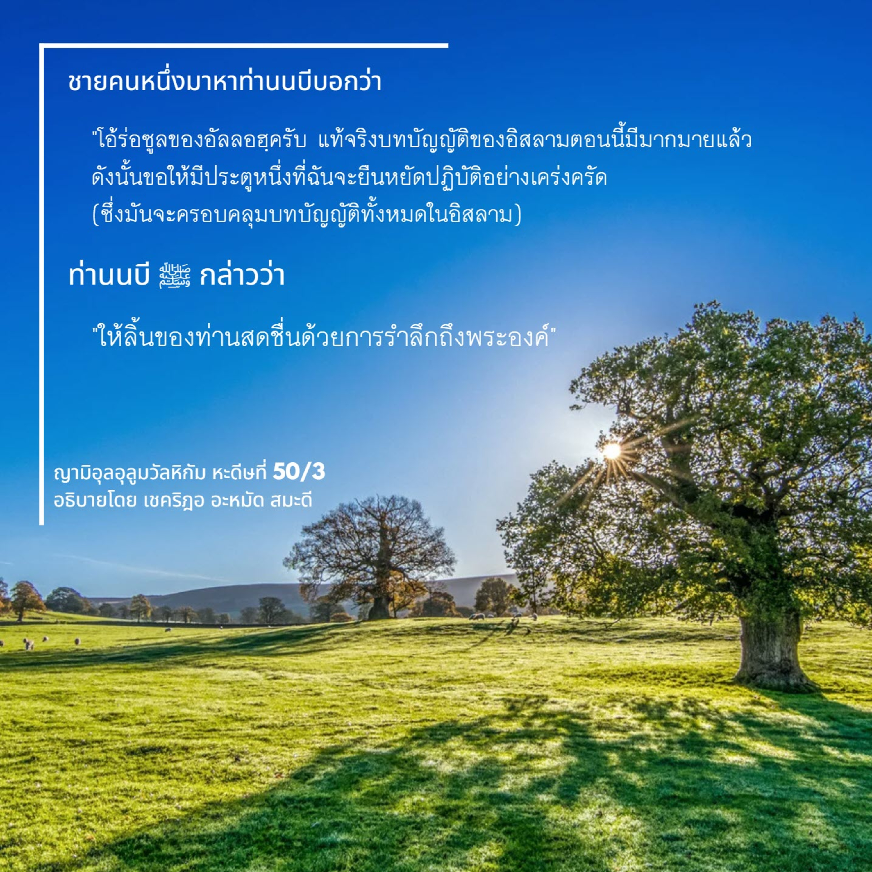 หะดีษ 50/3 การซิกรุลลอฮฺ  episode artwork