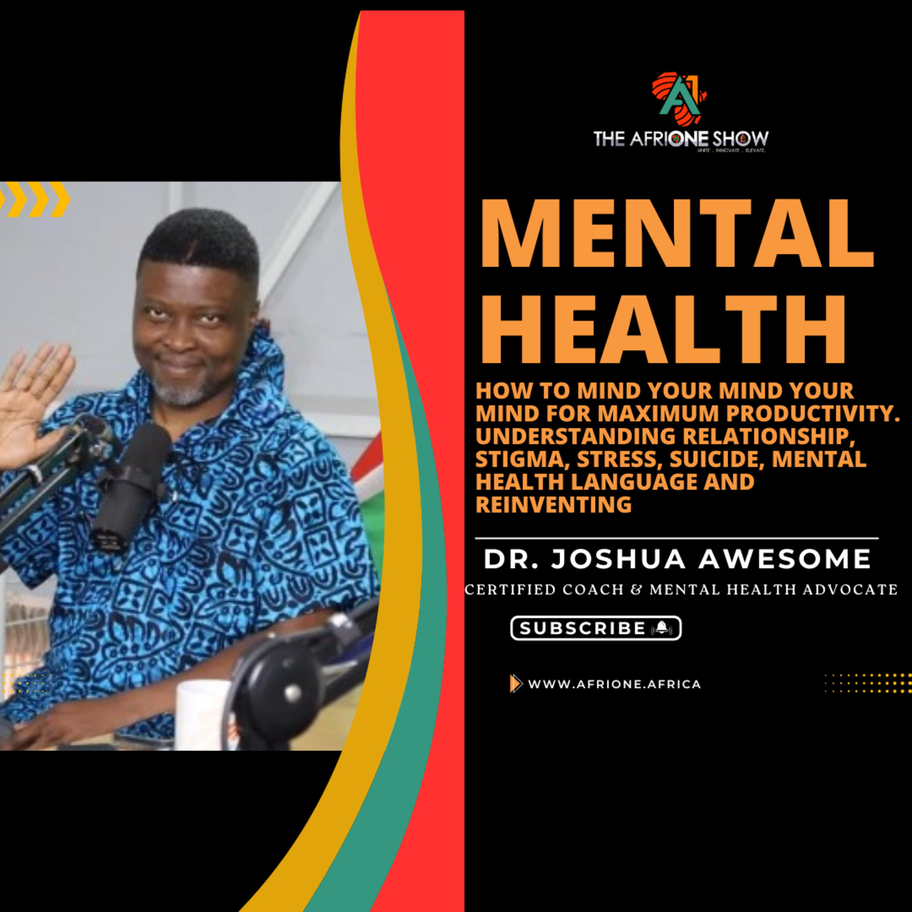 Ep. 39: How To Mind Your Mind For Maximum Productivity (Stress Mental Health) - Dr. Joshua Awesome episode artwork
