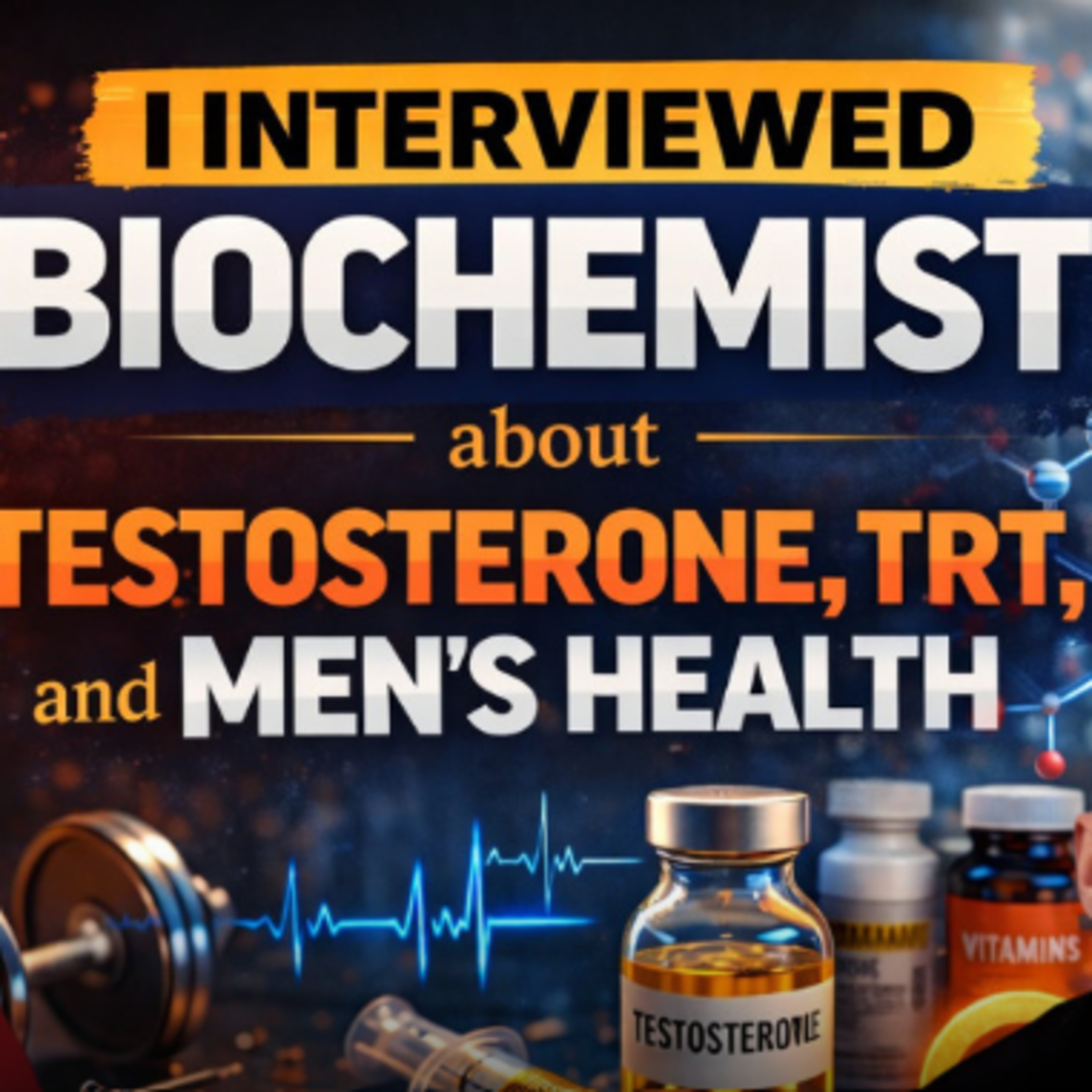 Biochemist & $500 Million dollar TRT company founder answers your questions about testosterone replacement therapy |Men's Health episode artwork