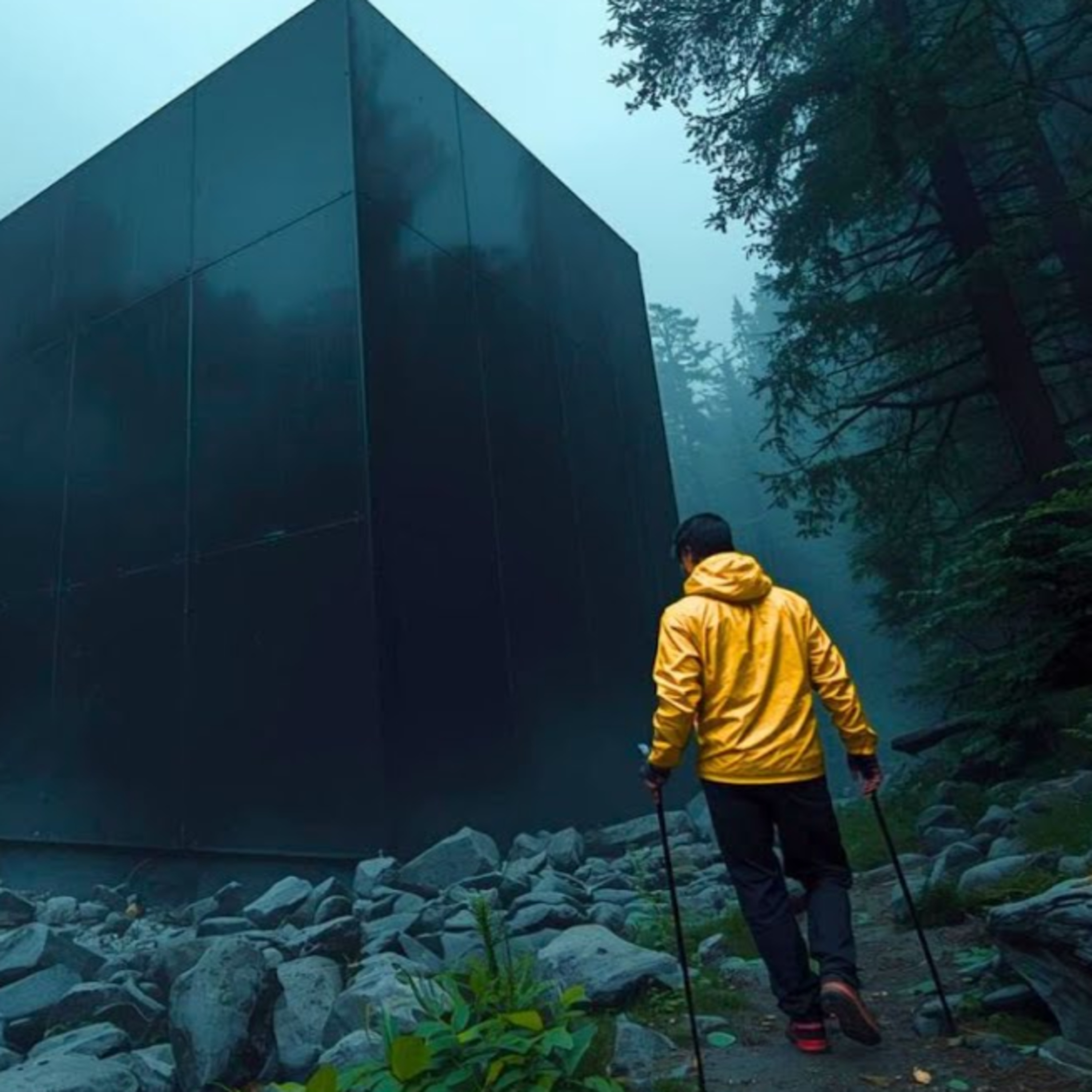 I Found a Giant Cube Beside the Runalong River