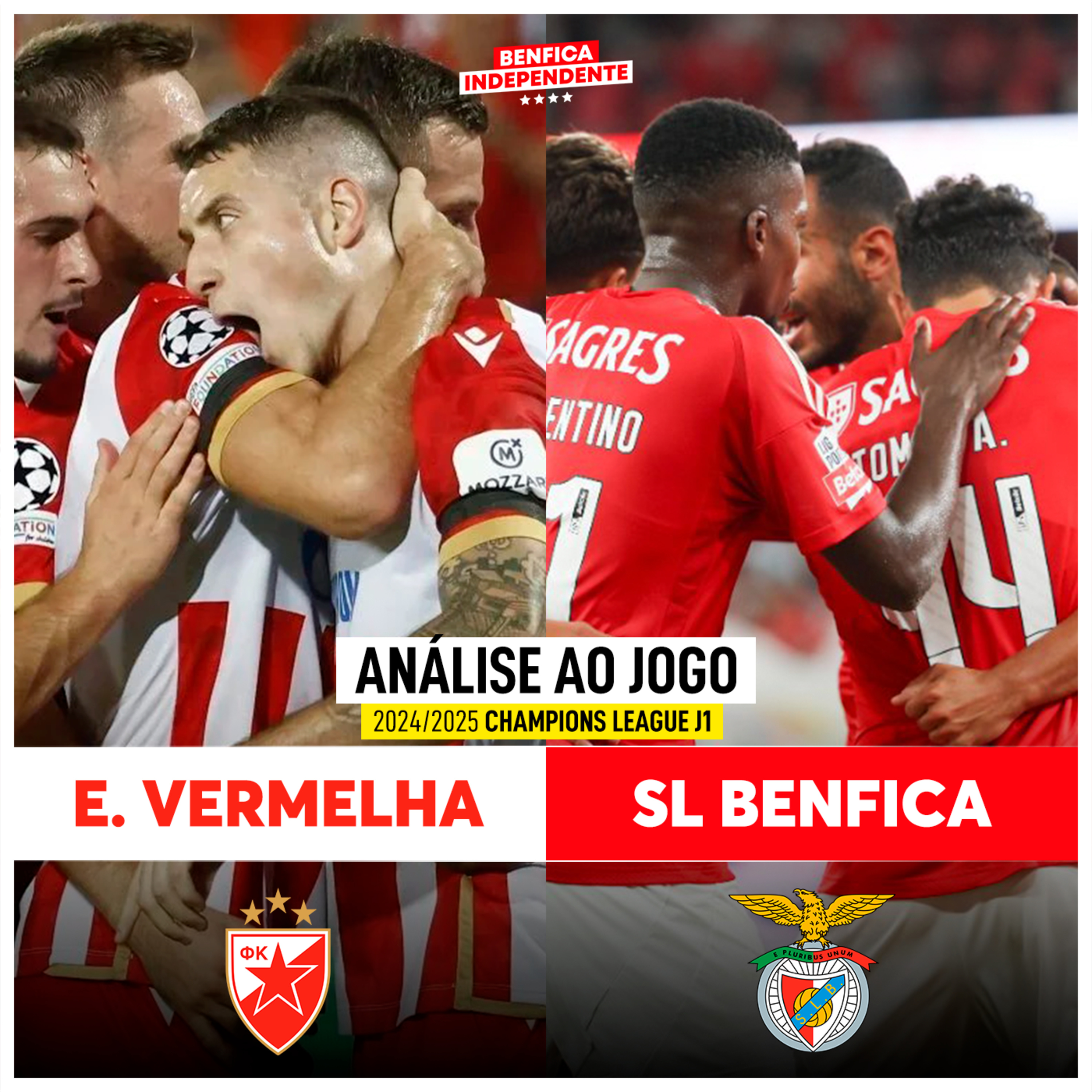 Estrela Vermelha x BENFICA | RESCALDO JOGO 1 (Liga dos Campeões)