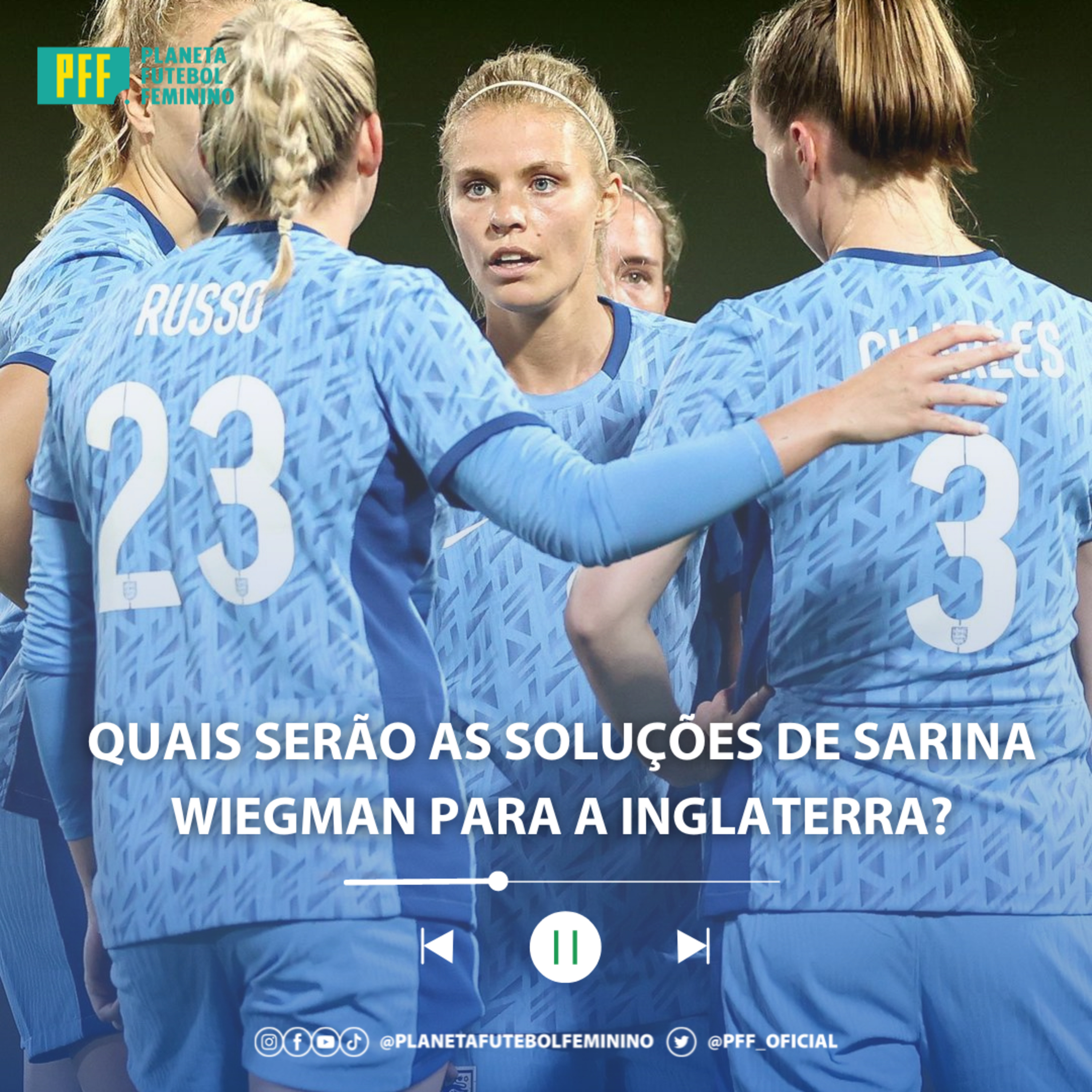 QUAIS SERÃO AS SOLUÇÕES DE SARINA WIEGMAN PARA A INGLATERRA NO MUNDIAL? episode artwork