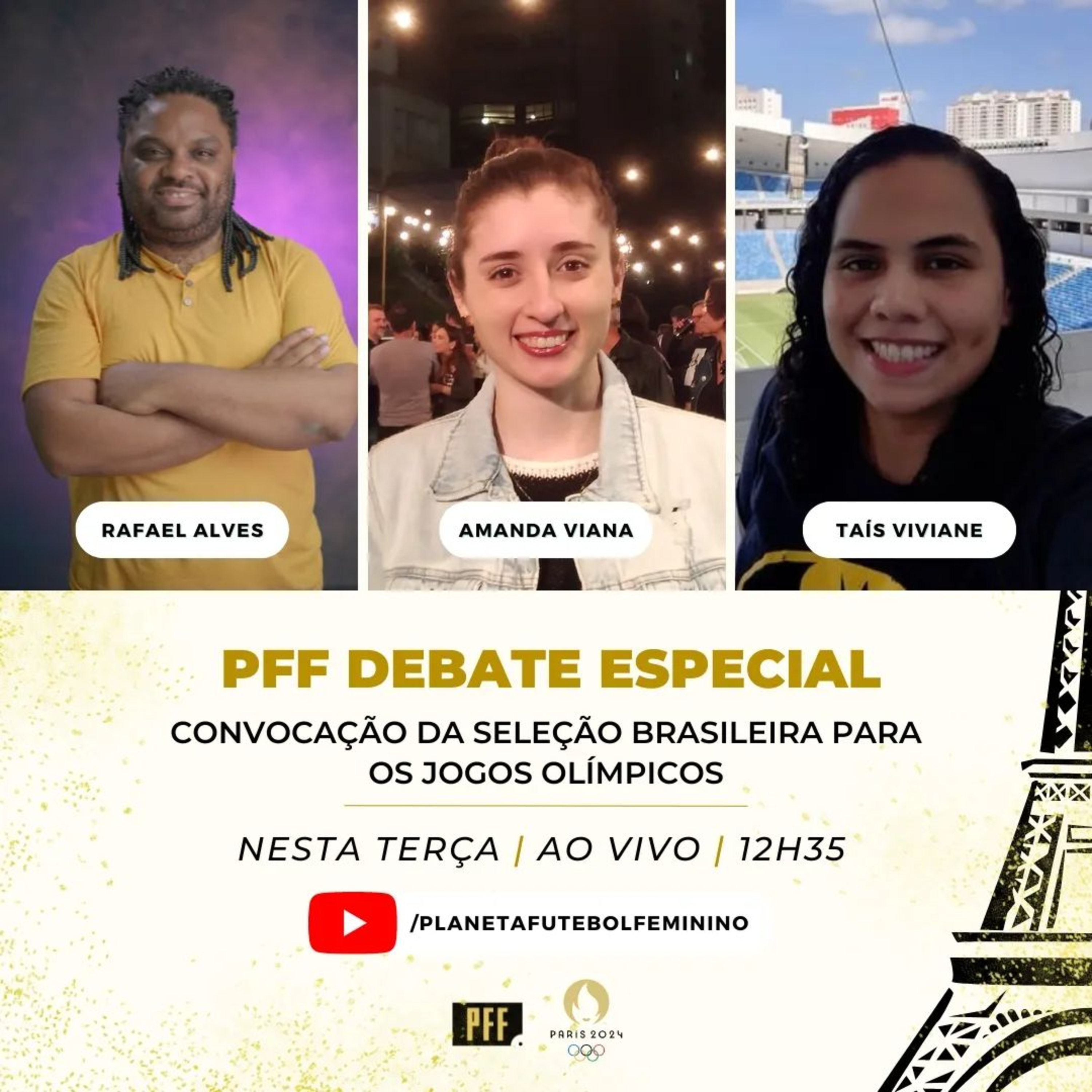 PFF DEBATE ESPECIAL - Convocação da Seleção feminina para os Jogos Olímpicos Paris/2024 episode artwork