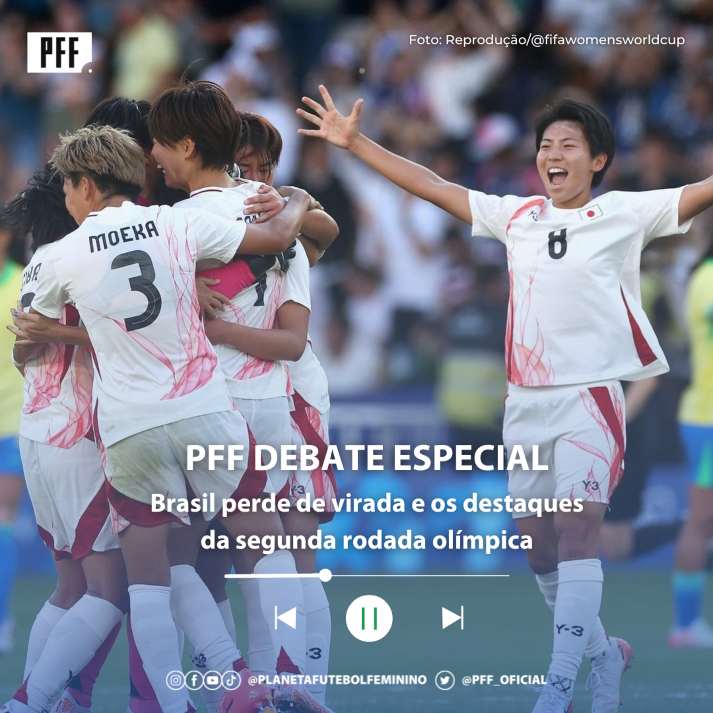 PFF DEBATE ESPECIAL - Brasil perde de virada e os destaques da segunda rodada olímpica episode artwork