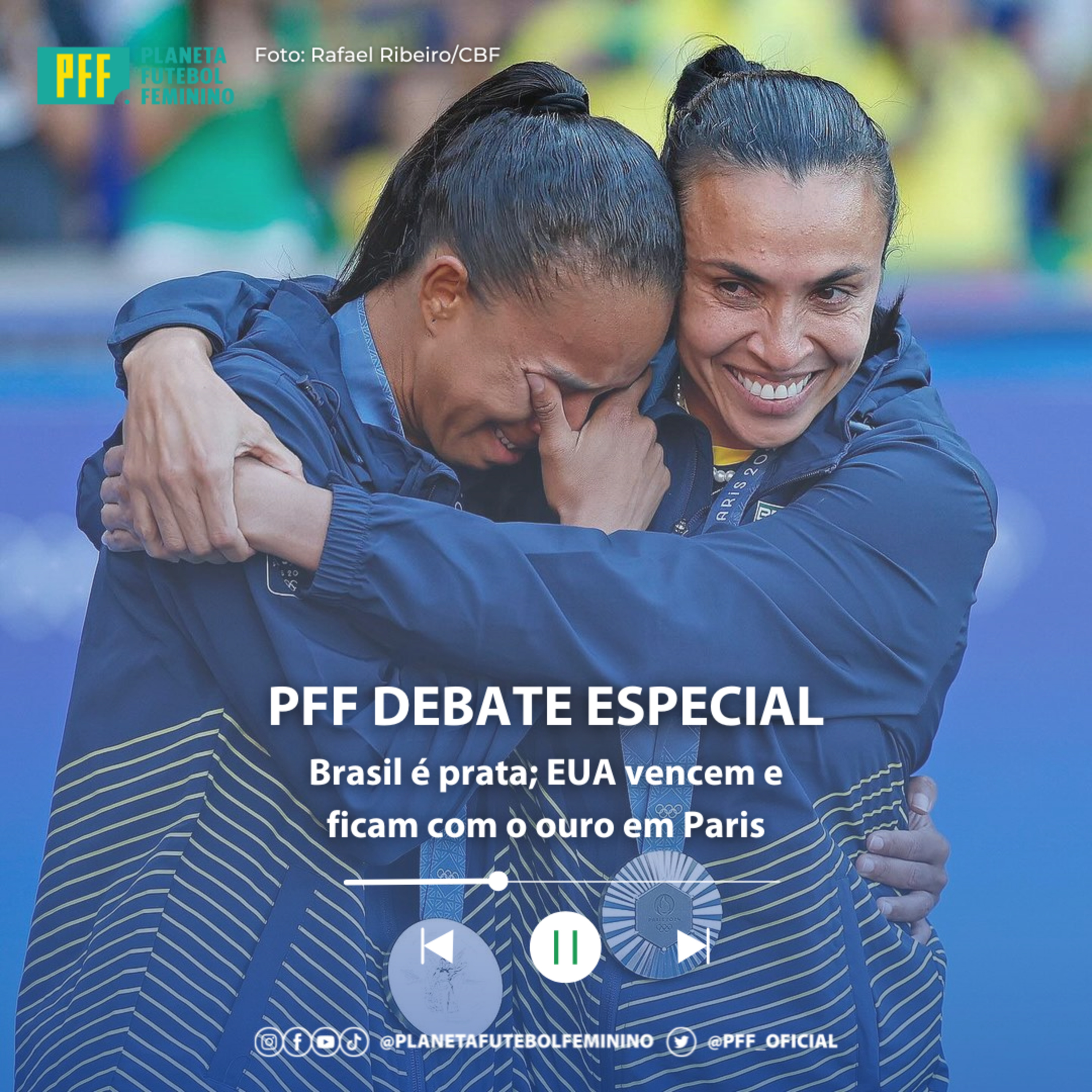 PFF DEBATE ESPECIAL - Brasil é prata; EUA vencem e ficam com a medalha de ouro em Paris episode artwork