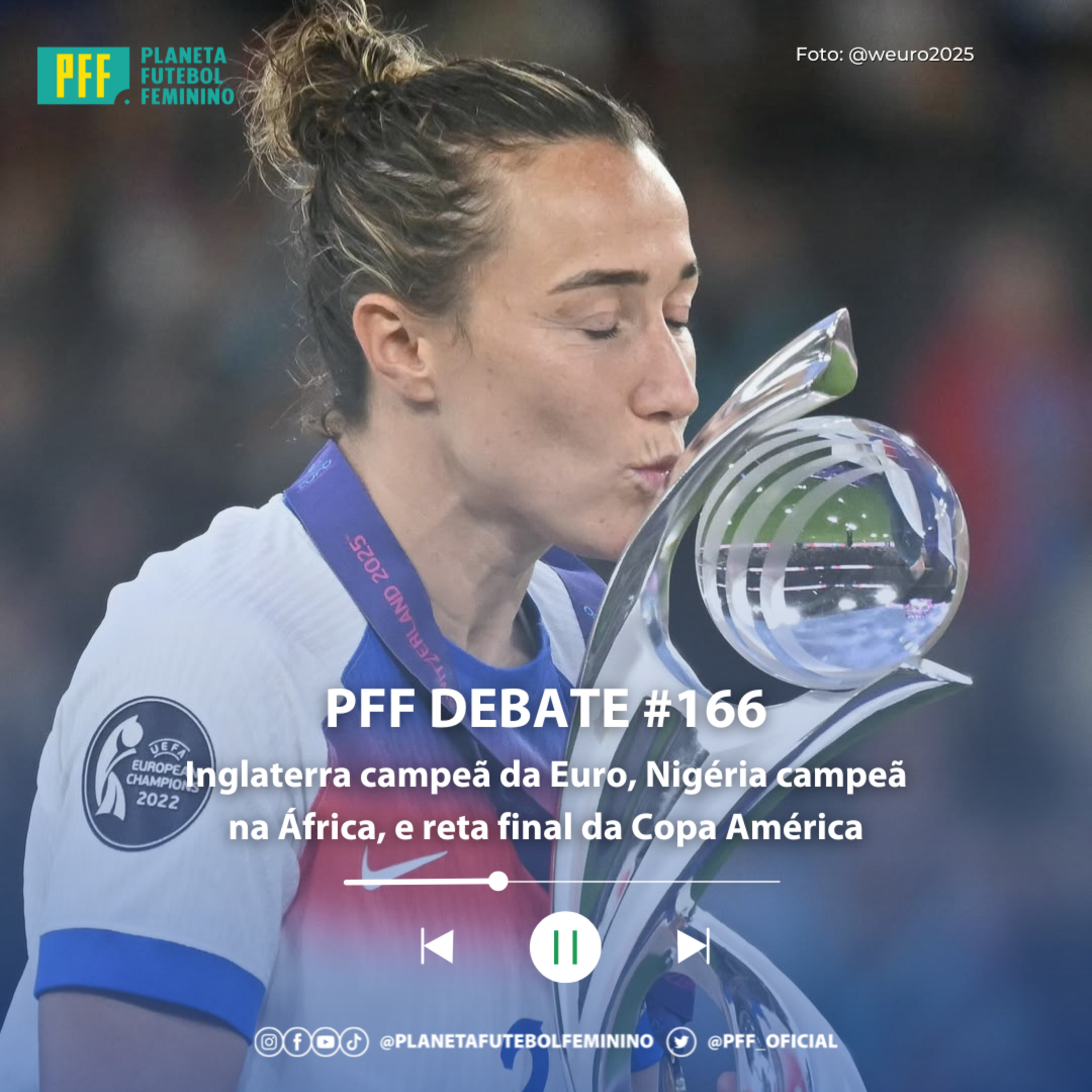 PFF DEBATE #166 - Inglaterra campeã da Euro, Nigéria campeã na África, e reta final da Copa América episode artwork