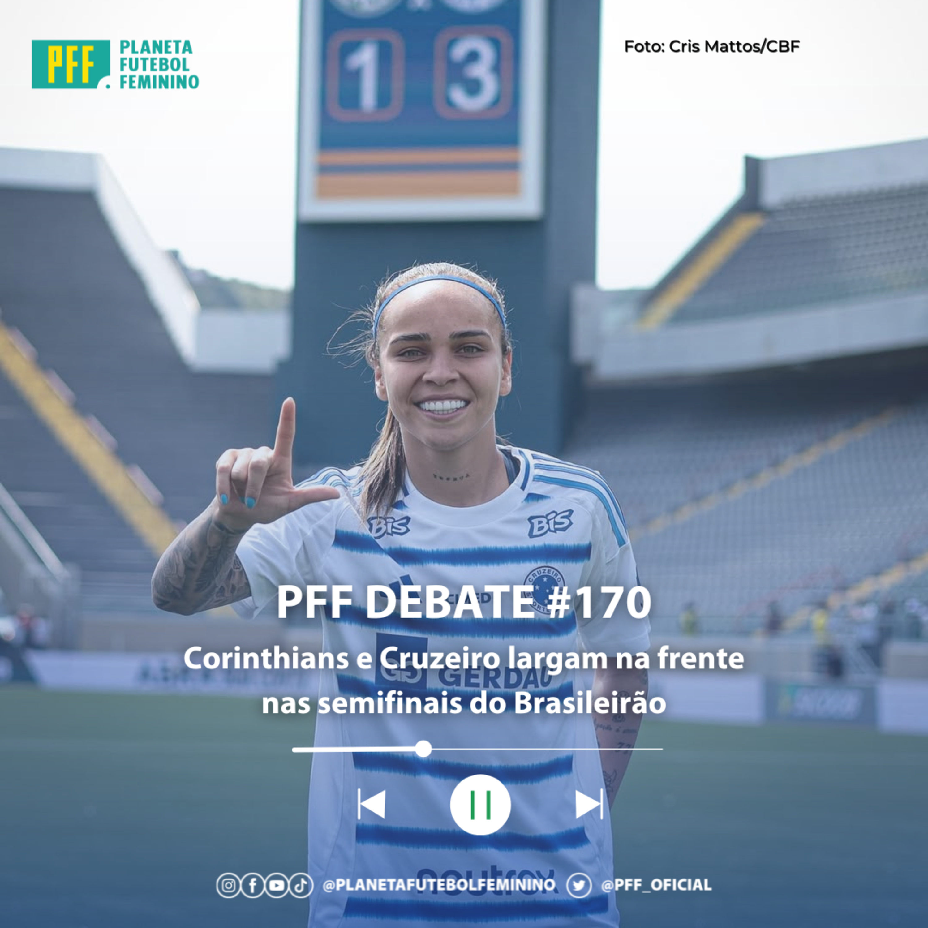 PFF DEBATE #170 - Corinthians e Cruzeiro largam na frente nas semifinais do Brasileirão episode artwork