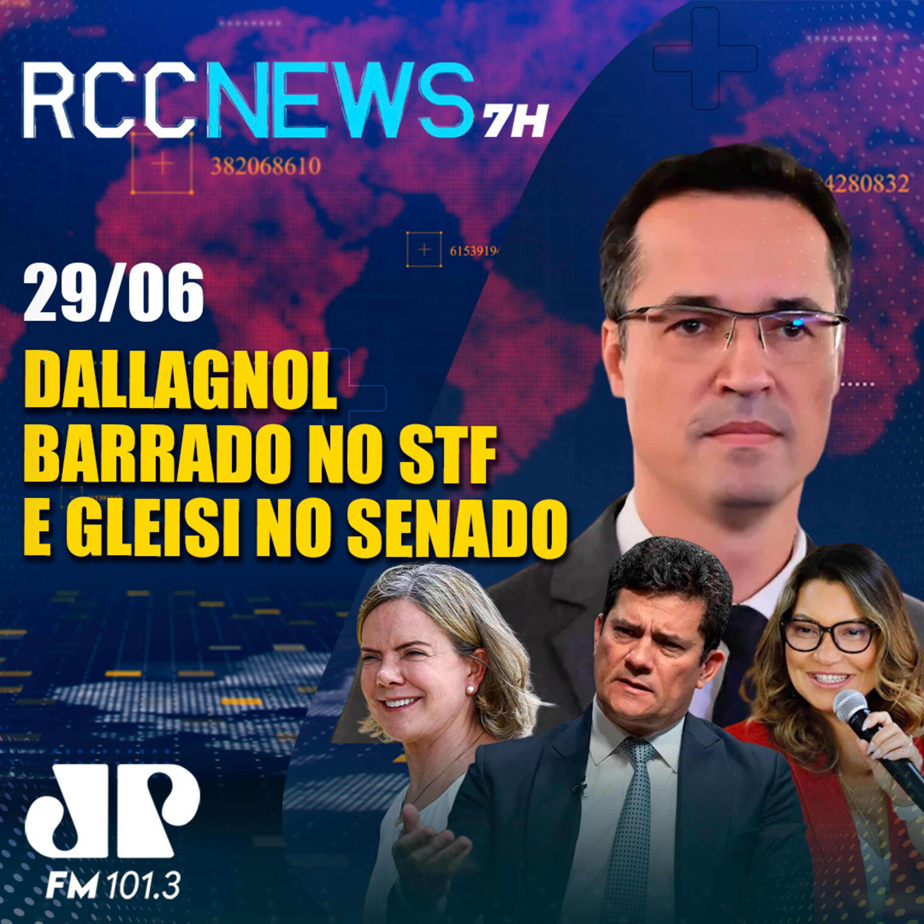 Janja crava Gleisi Hoffmann no Senado e Dallagnol tem pedido negado no STF episode artwork