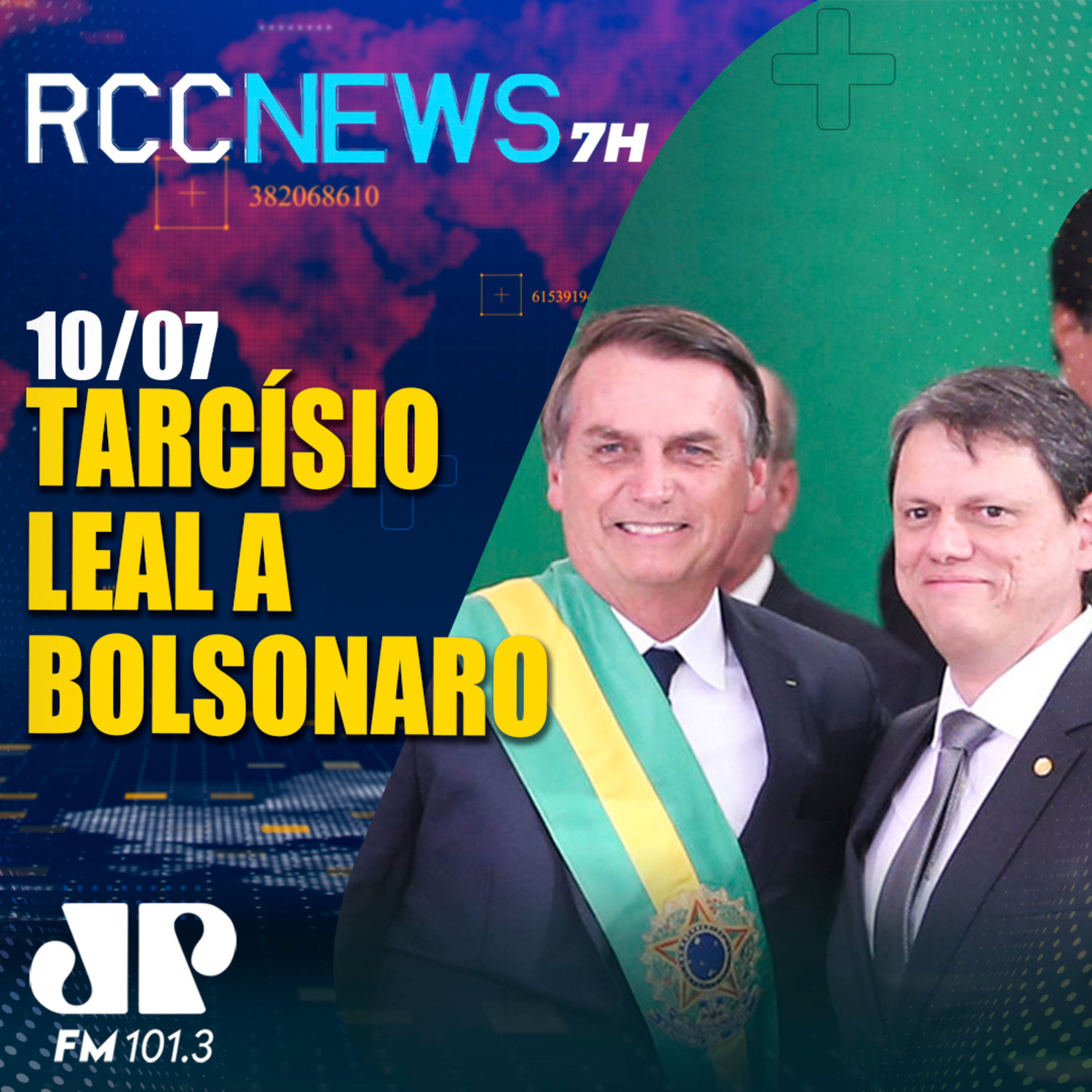 Após atrito, Tarcísio diz que sempre será leal a Bolsonaro episode artwork