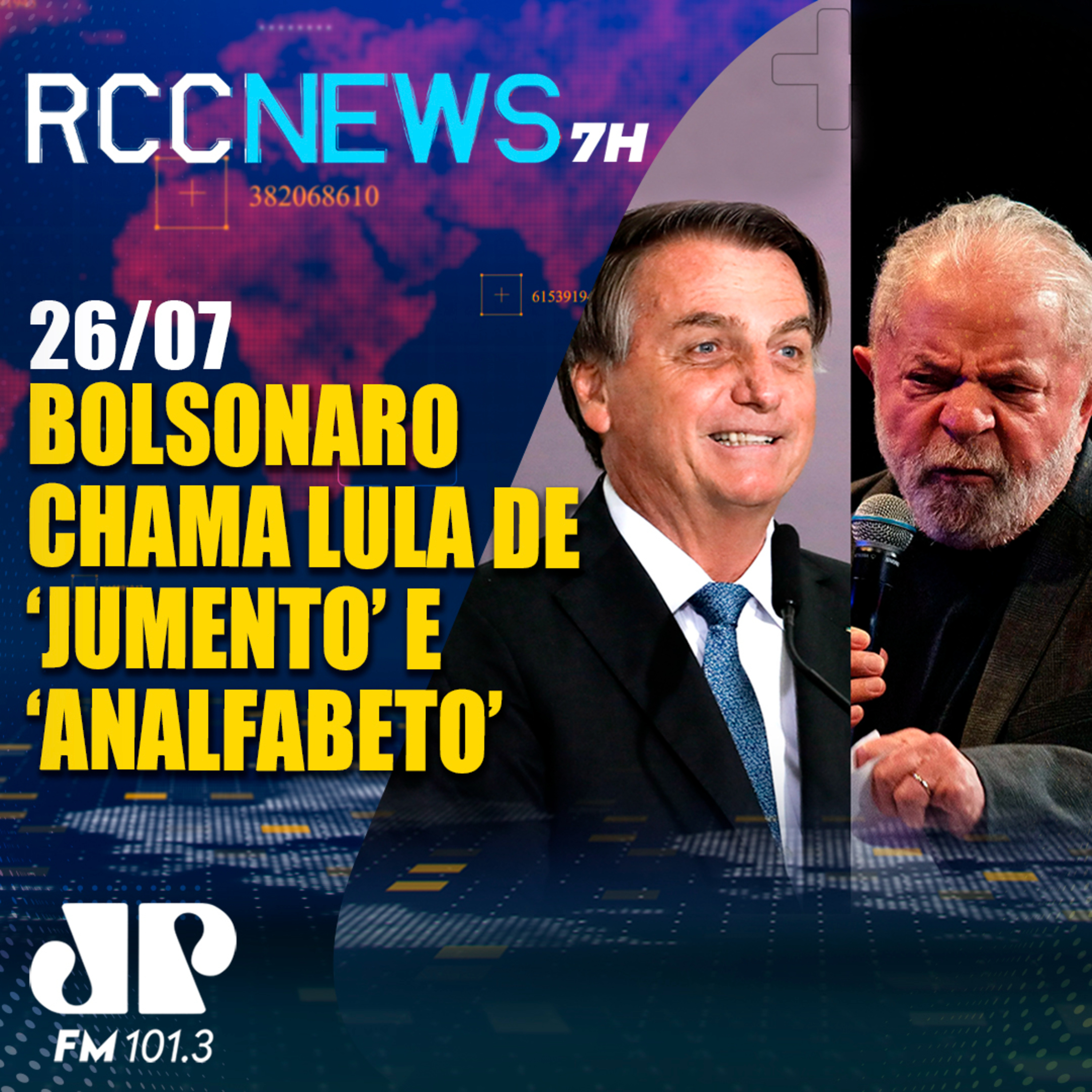 Bolsonaro é aplaudido ao chamar Lula de “jumento” e “analfabeto” episode artwork