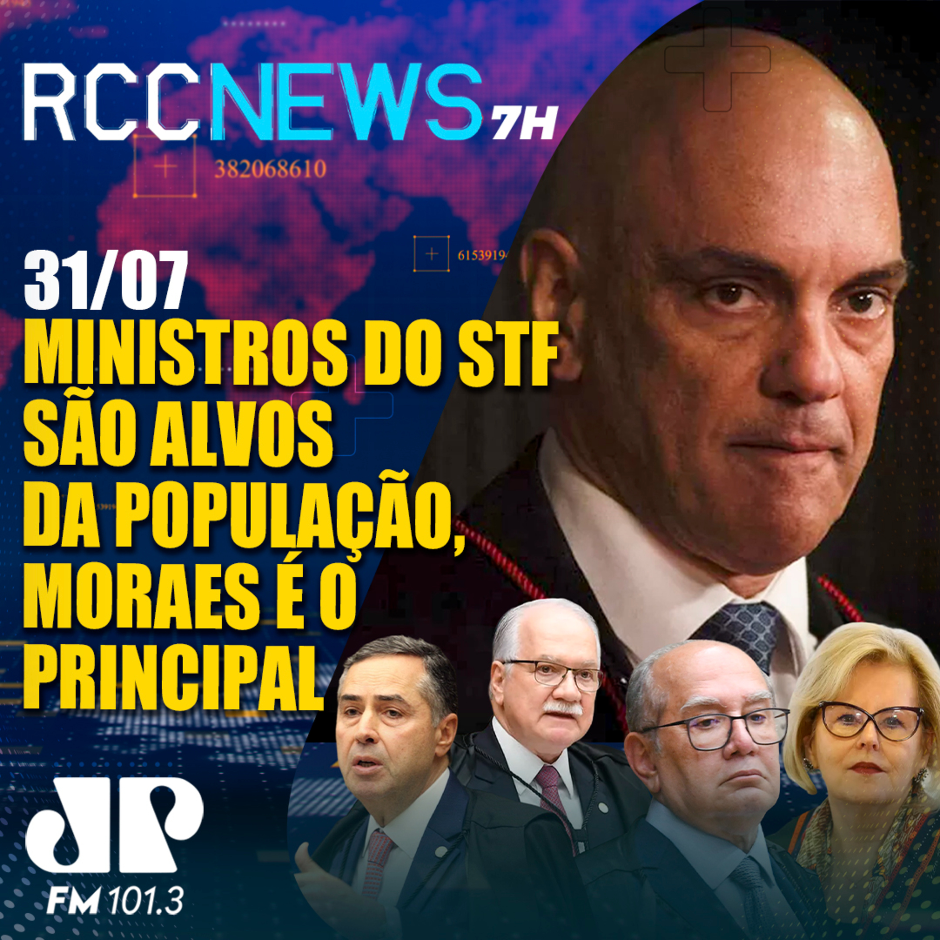 Ministros do STF são hostilizados pela população, Moraes é o principal alvo episode artwork