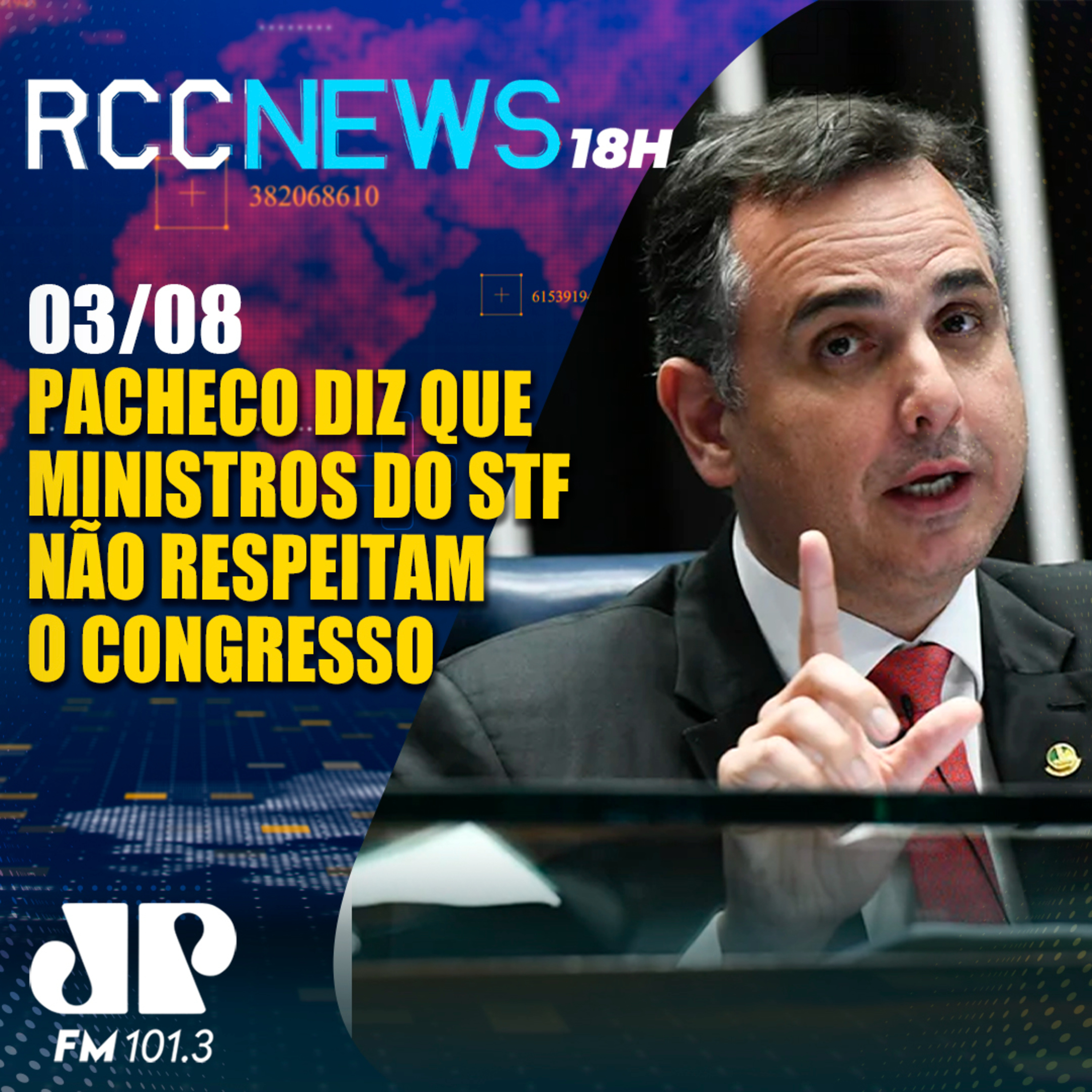 Rodrigo Pacheco diz que decisões do Congresso precisam ser respeitadas pelo STF episode artwork