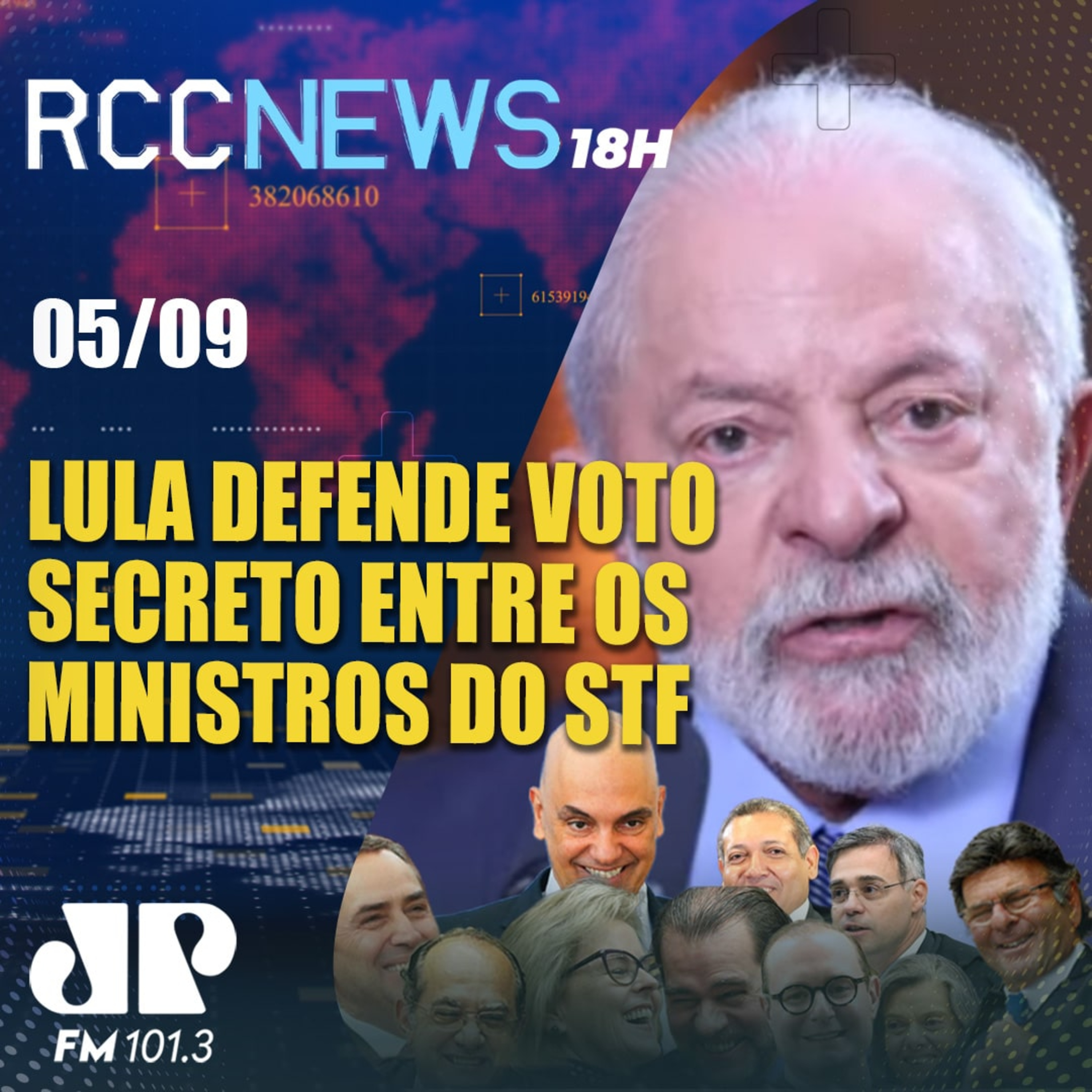 Em live, Presidente Lula diz que votos no STF sejam sigilosos: 'ninguém precisa saber' episode artwork