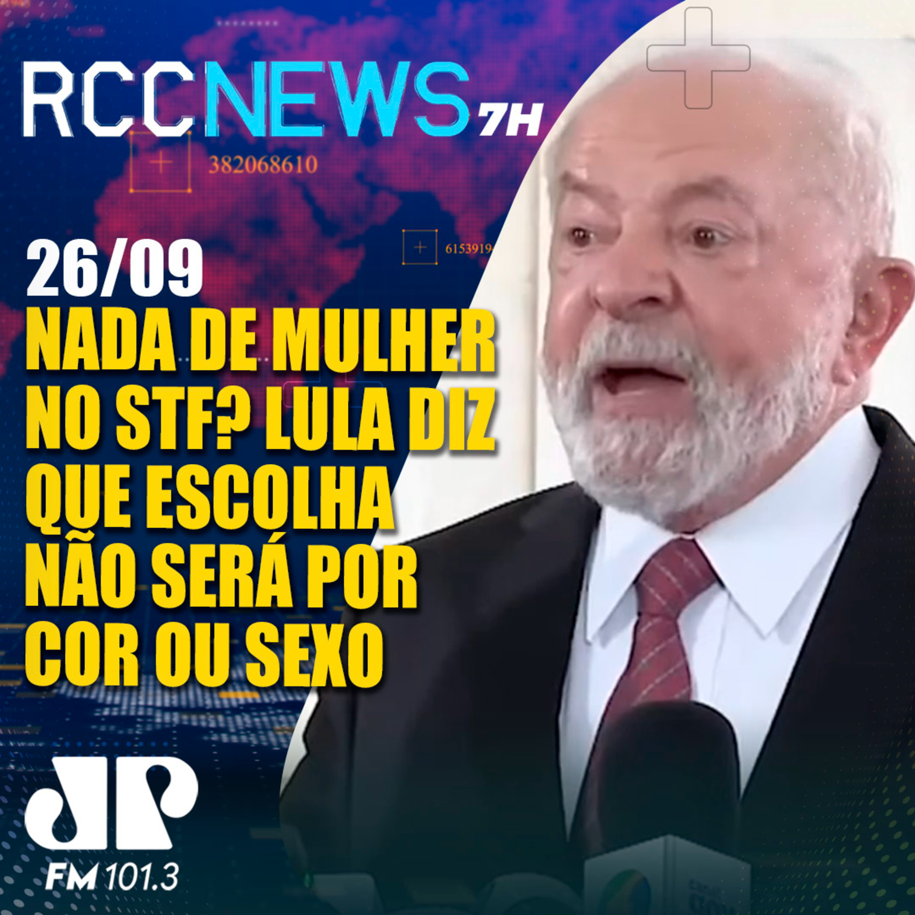Sexo e cor não serão critérios para indicação ao STF, diz Lula episode artwork