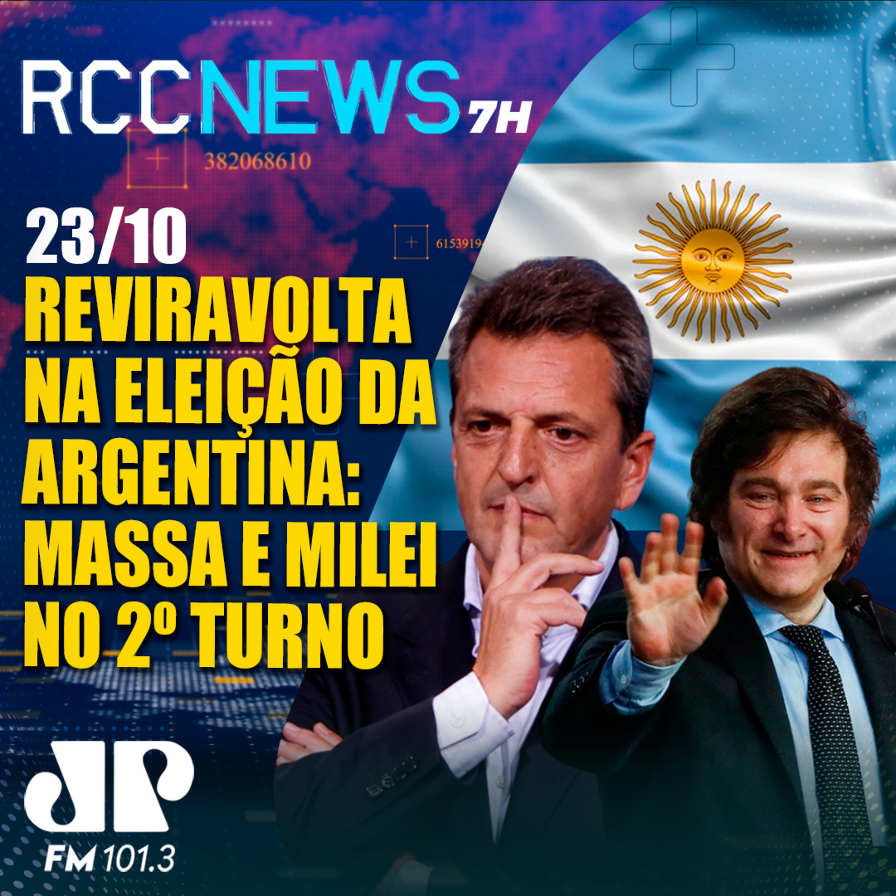 Reviravolta nas eleições argentina, Massa e Milei vão para o 2º turno episode artwork