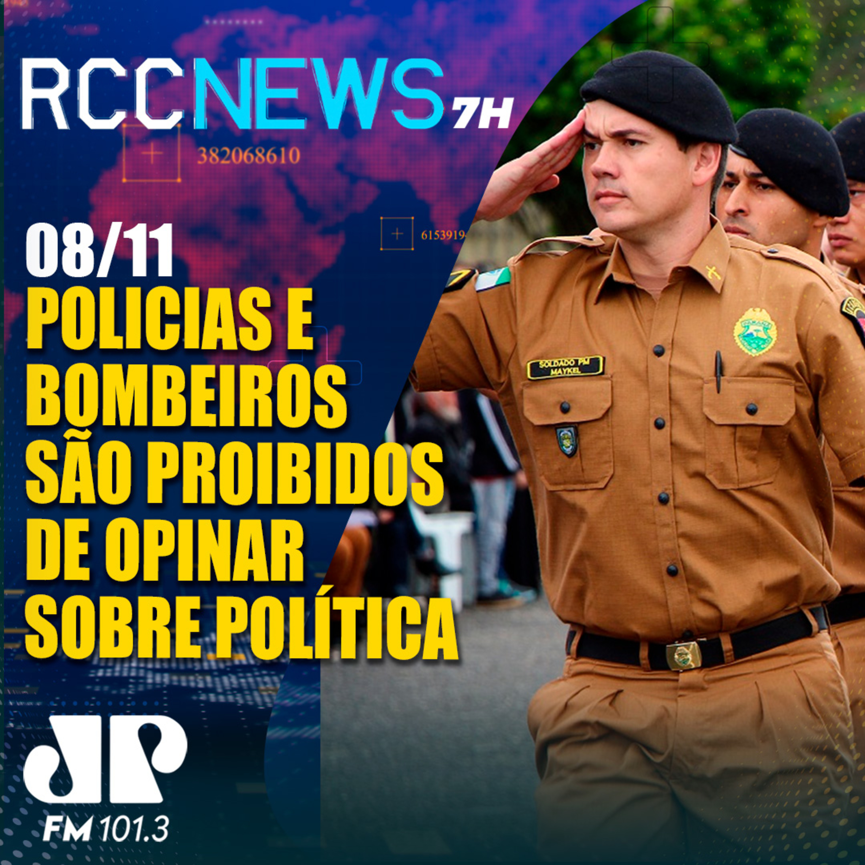 Senado aprova lei que proíbe Policiais Militares e Bombeiros de opinar sobre política episode artwork