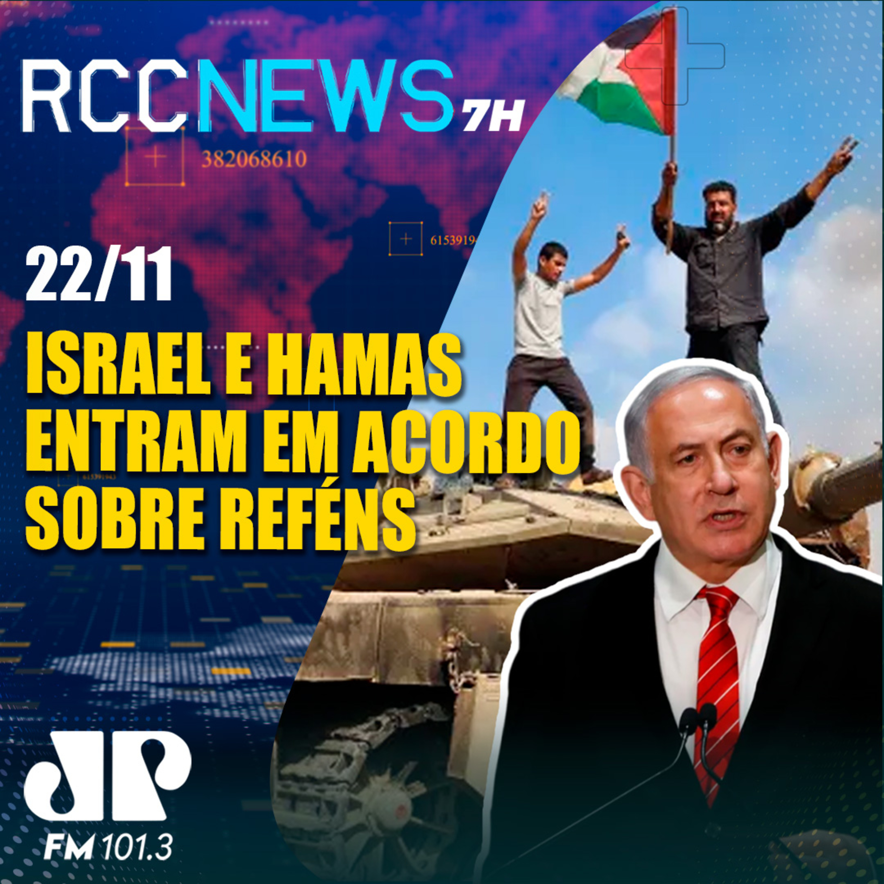 Israel e Hamas entram em acordo para suspender a Guerra para liberação de reféns episode artwork