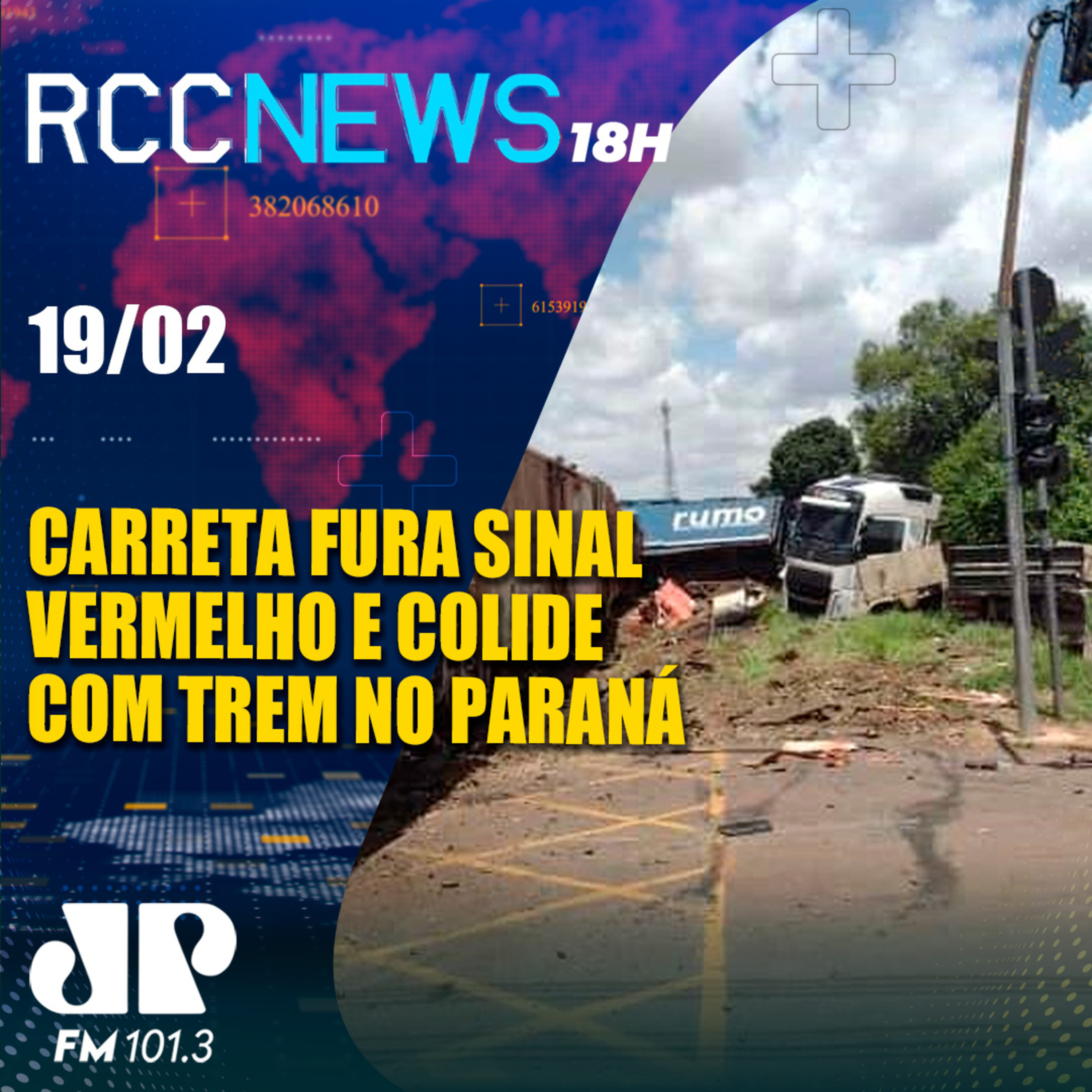 Trem descarrila e atinge casa após colidir com caminhão que furou sinal vermelho episode artwork