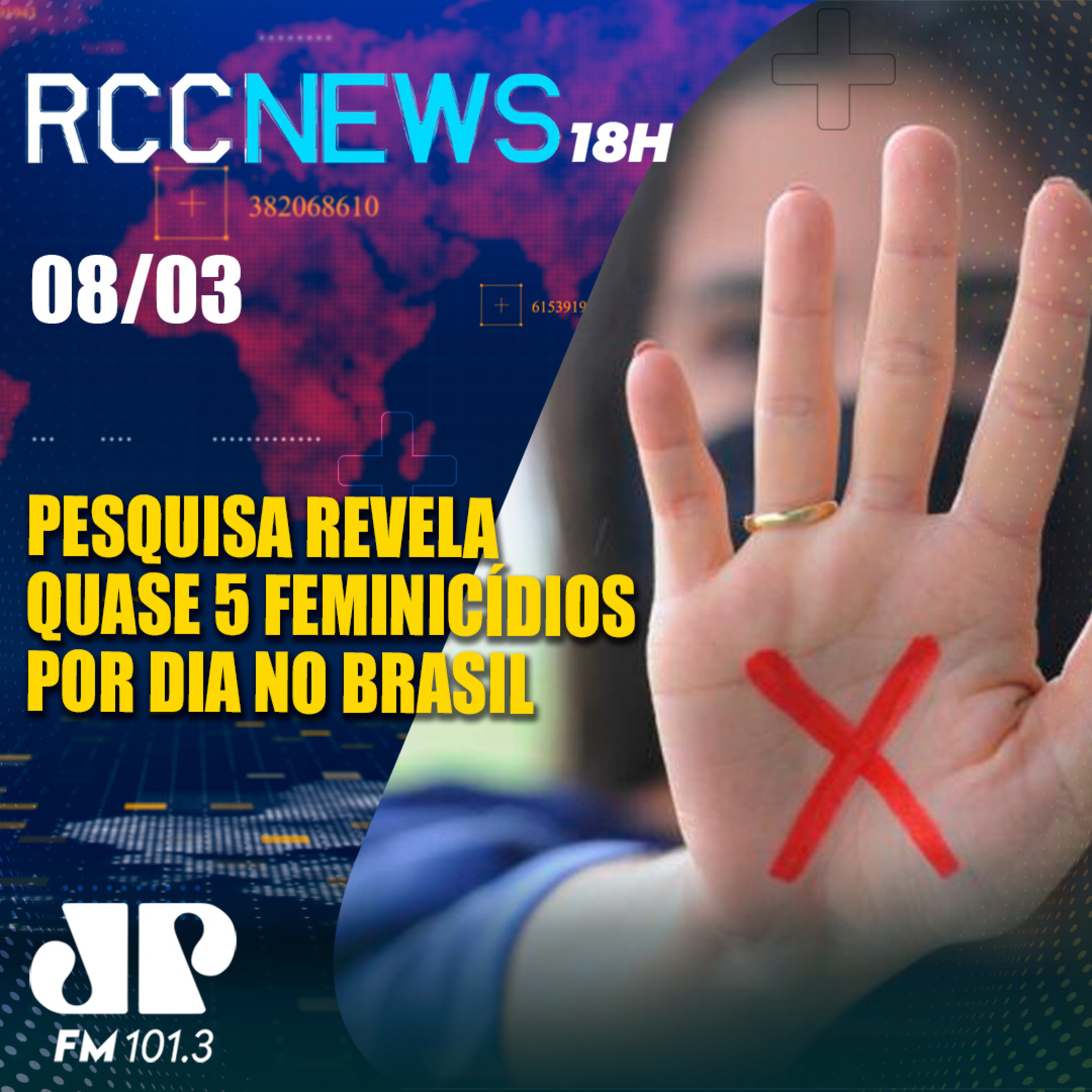 Pesquisa registra quase cinco feminicídios por dia no Brasil, em 2023 episode artwork