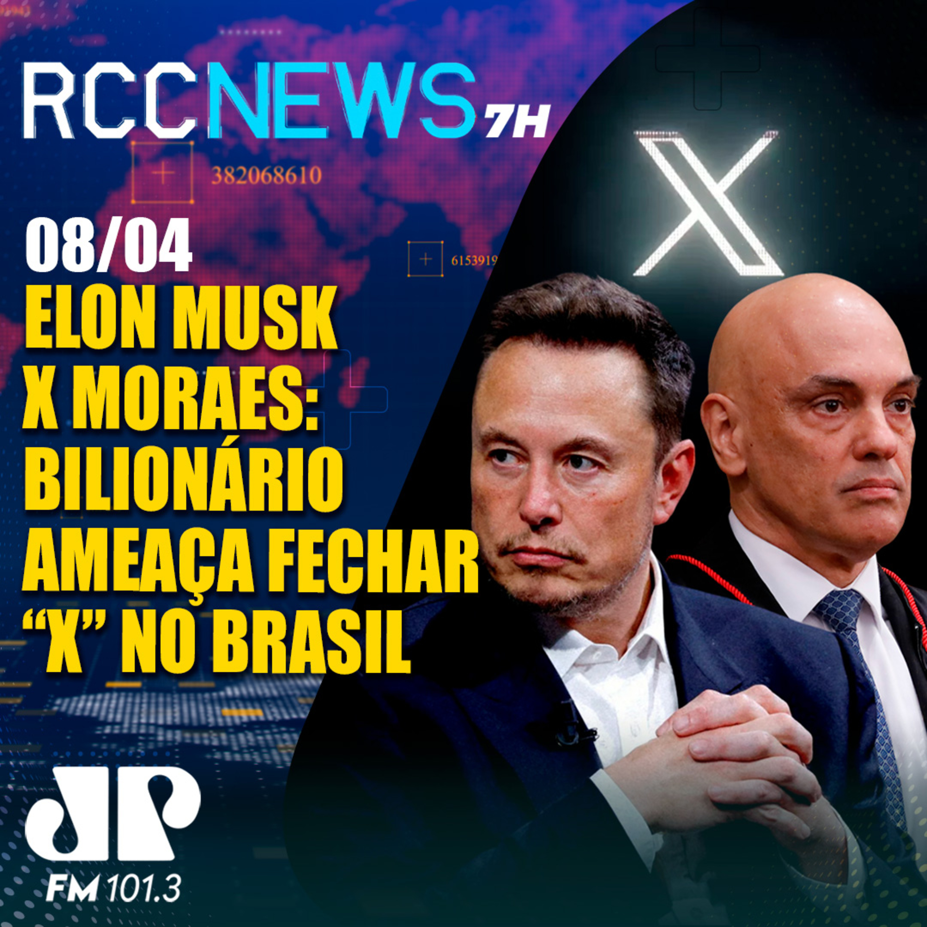Elon Musk contra Alexandre de Moraes e ameaça fechar escritório do X no Brasil episode artwork