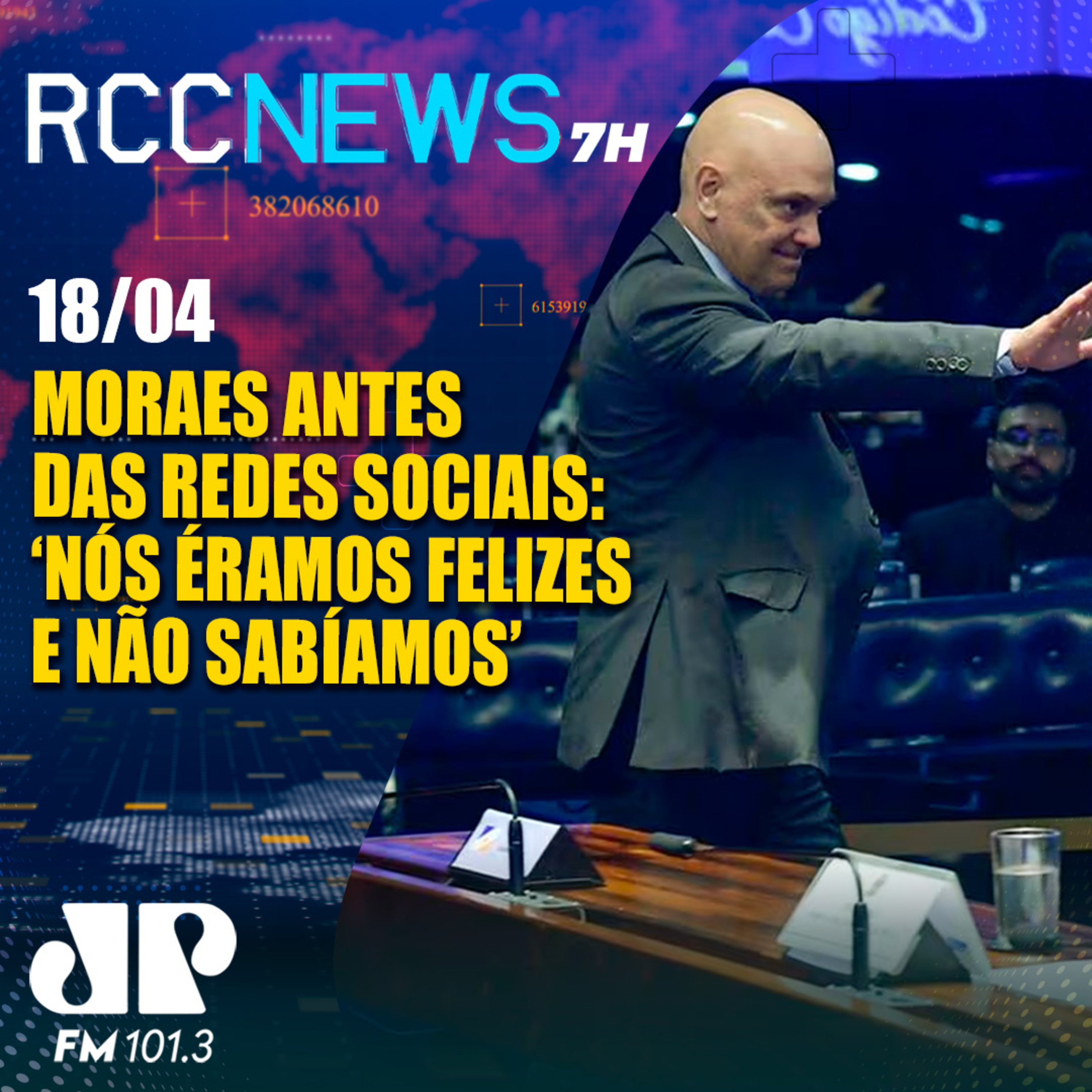 Moraes defende regulação das redes sociais: 'nós éramos felizes e não sabíamos' episode artwork