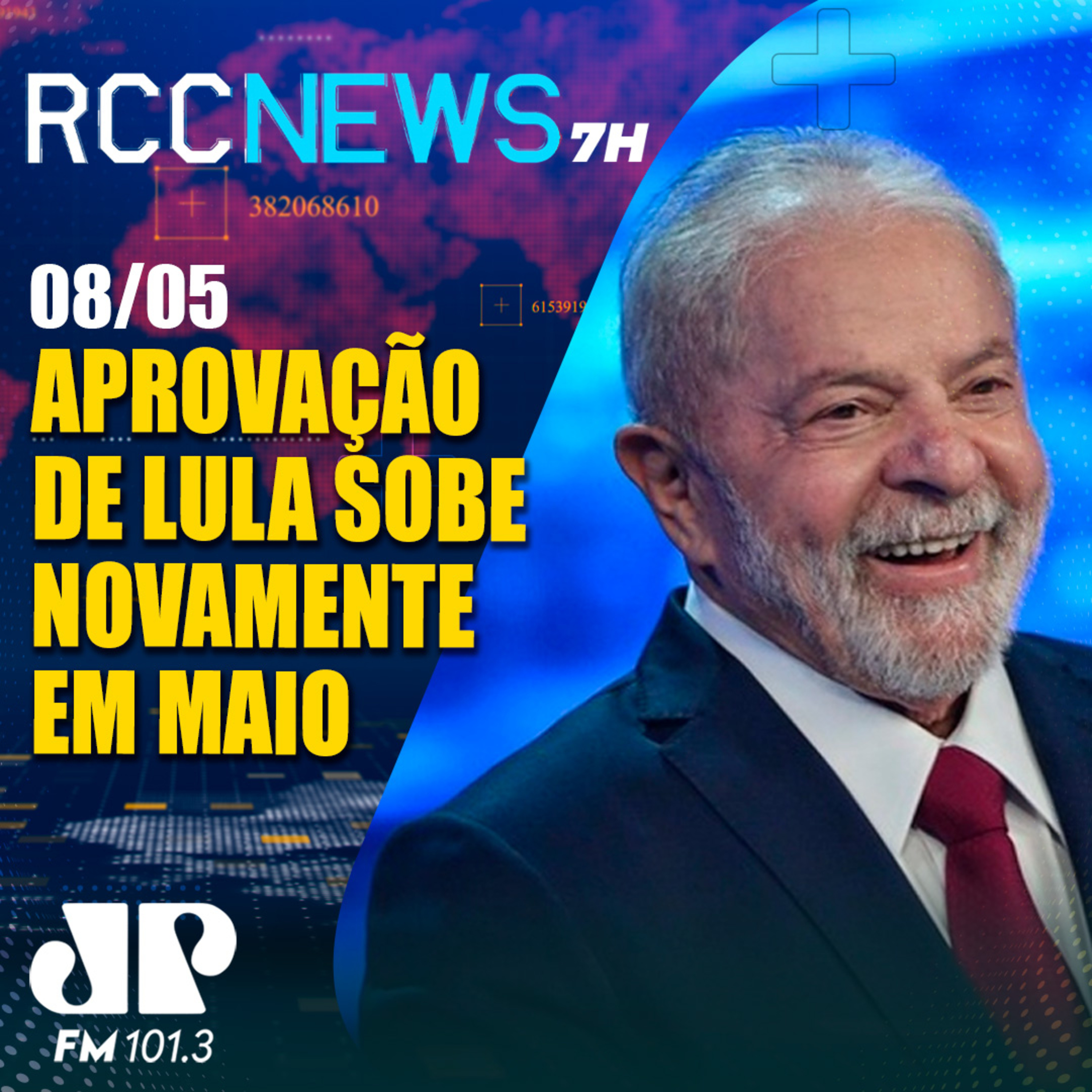 Subiu em Maio: Lula tem aprovação de 51% dos brasileiros, diz AtlasIntel episode artwork