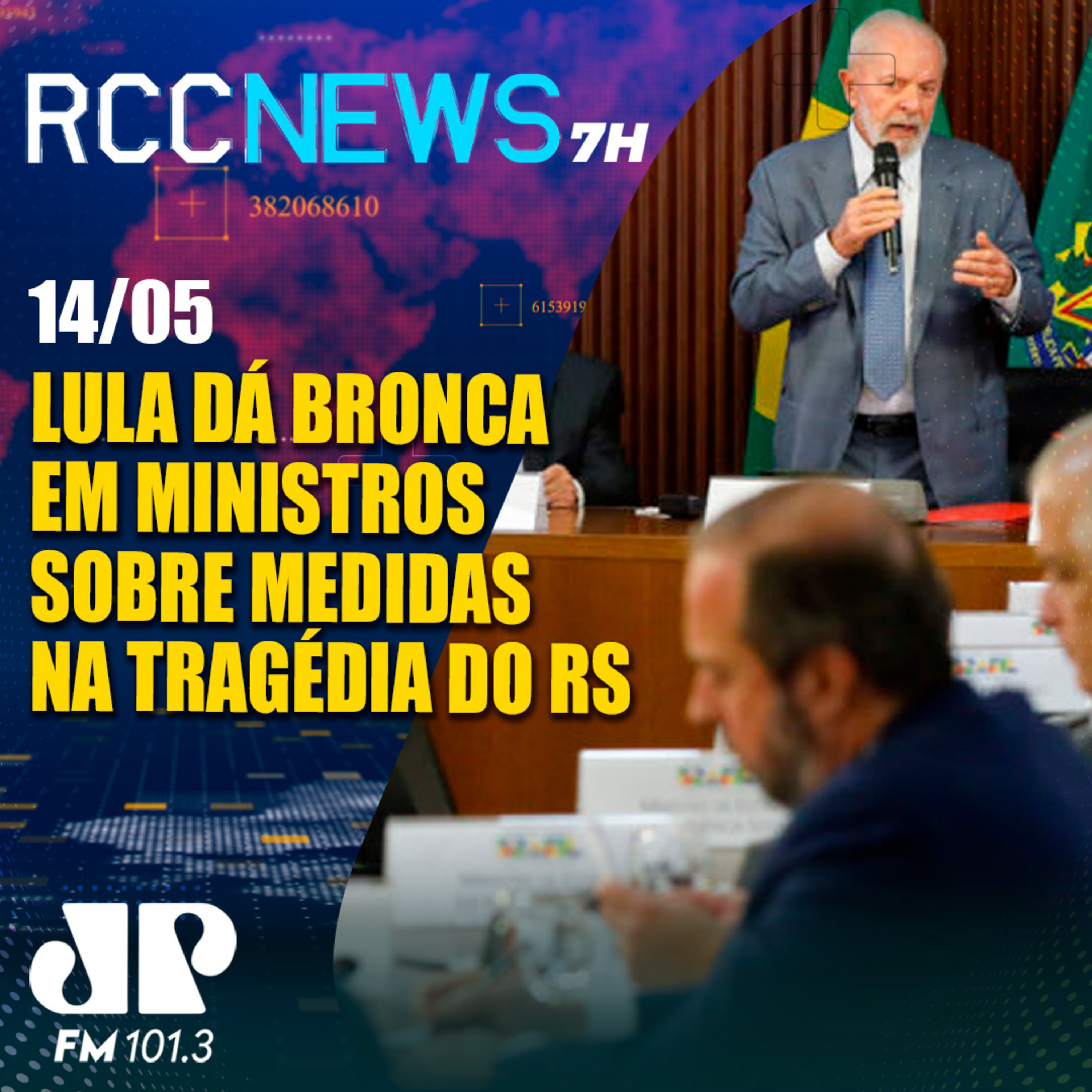 Enchentes no RS: Lula volta a dar bronca em ministros em reunião episode artwork