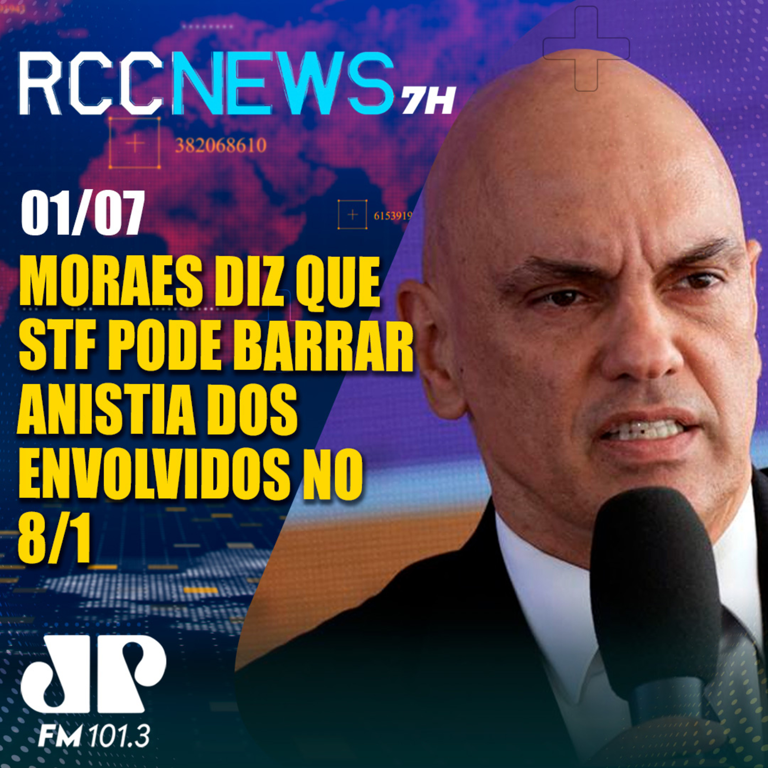 Moraes diz que STF pode barrar anistia do Congresso a envolvidos no 8/1 episode artwork