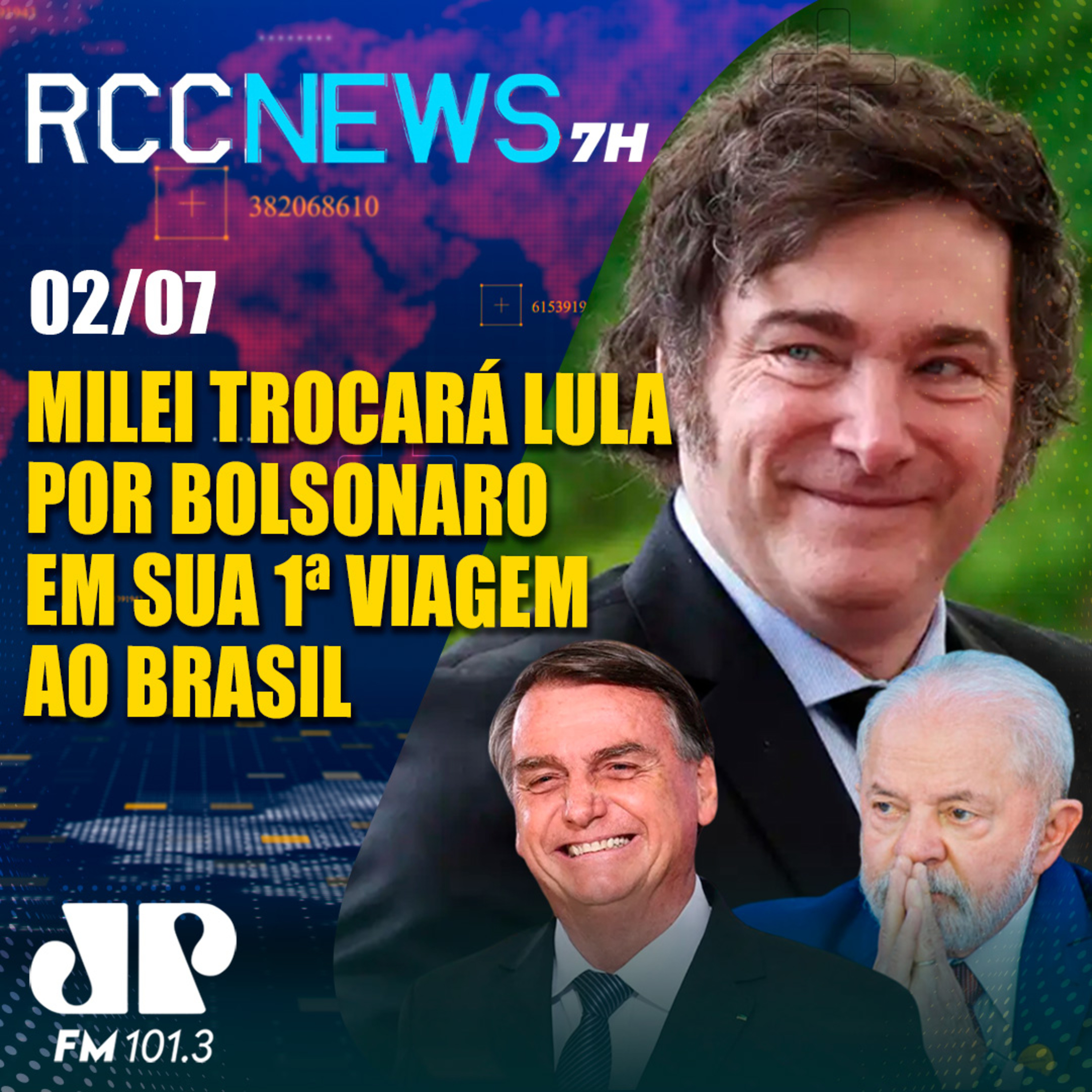 Milei troca Lula por Bolsonaro em sua primeira viagem ao Brasil episode artwork