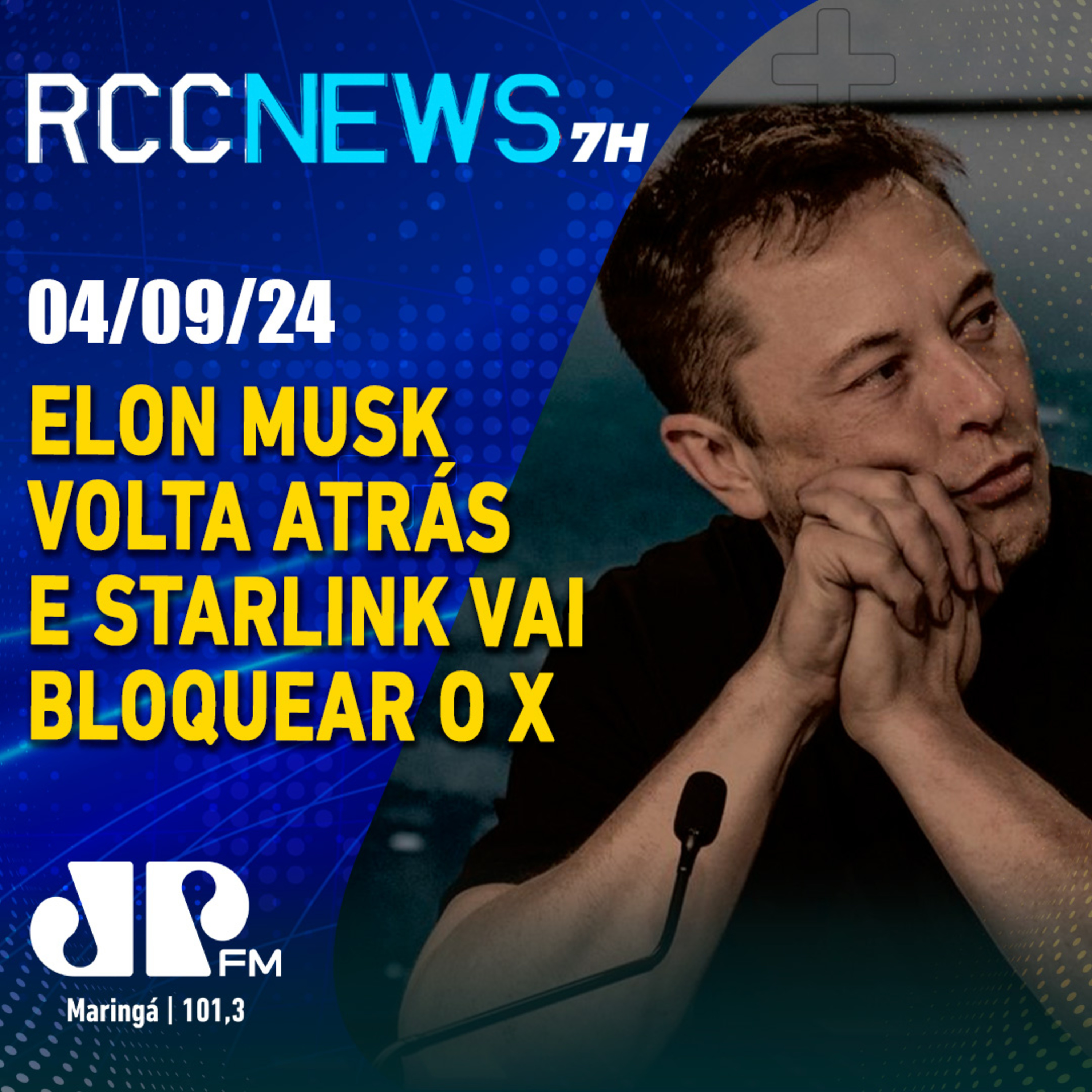 Starlink, de Elon Musk, recua e diz que vai bloquear acesso ao X no Brasil episode artwork