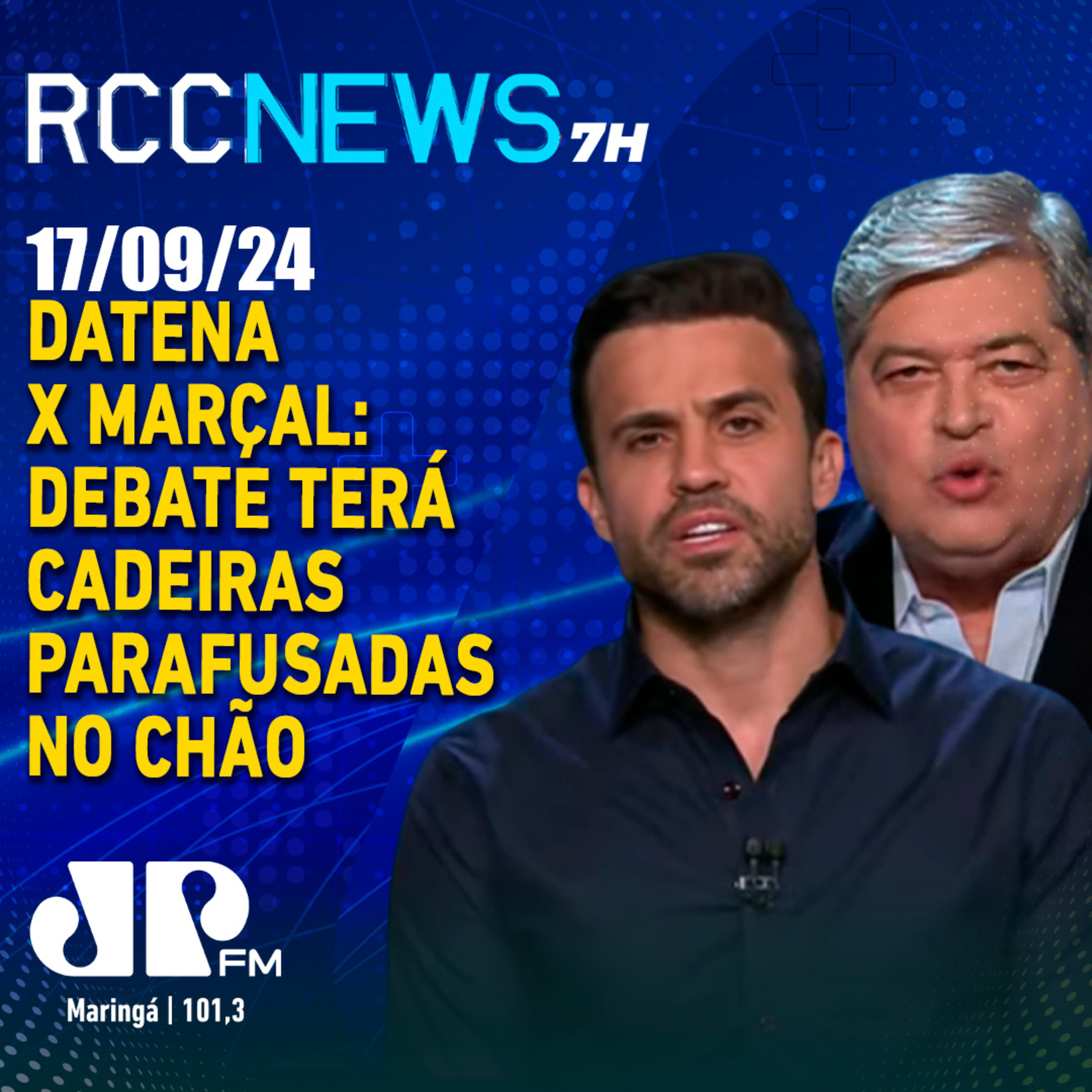 Datena x Marçal: debate terá cadeiras parafusadas no chão episode artwork