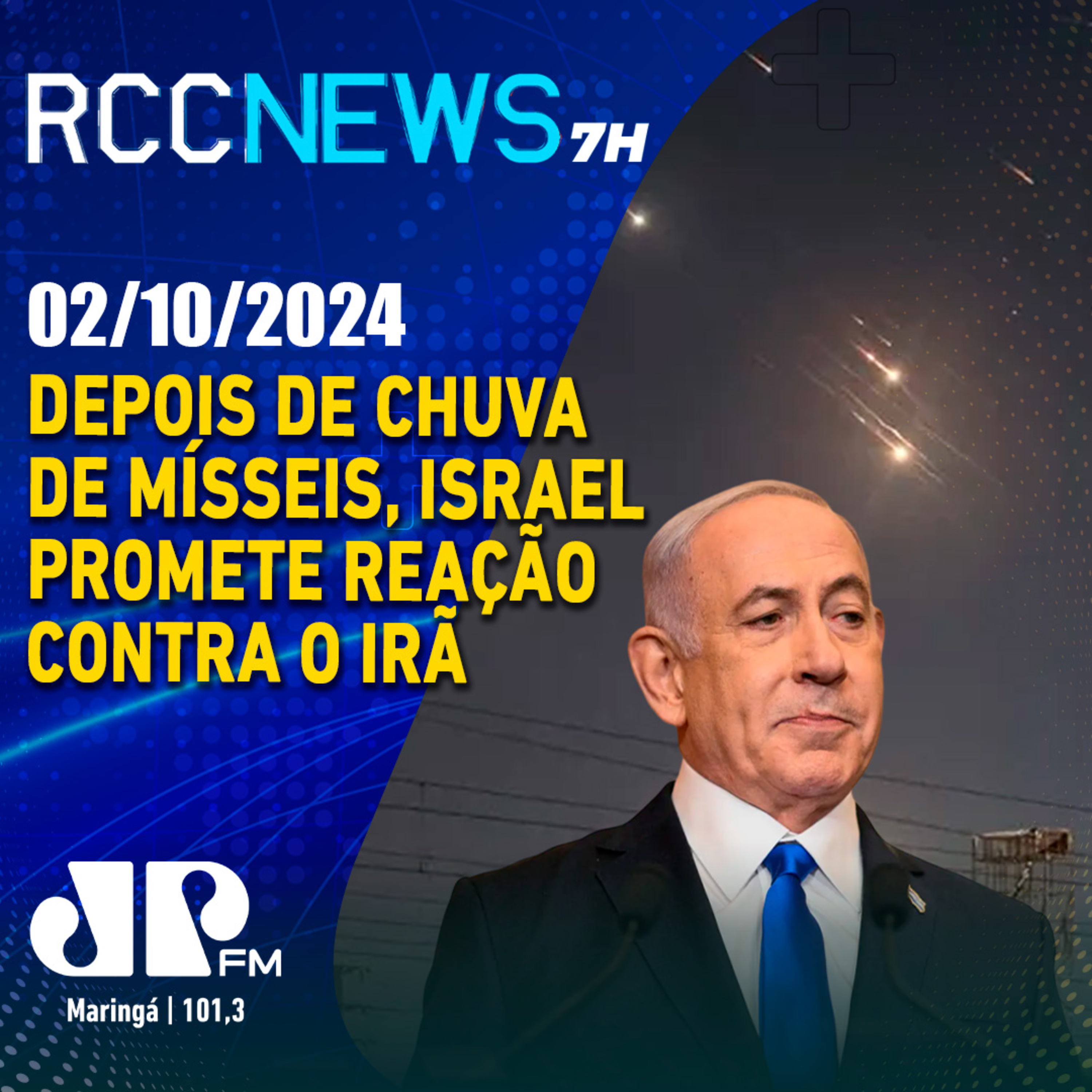 Depois de receber chuva de mísseis, Israel promete reação contra o Irã episode artwork