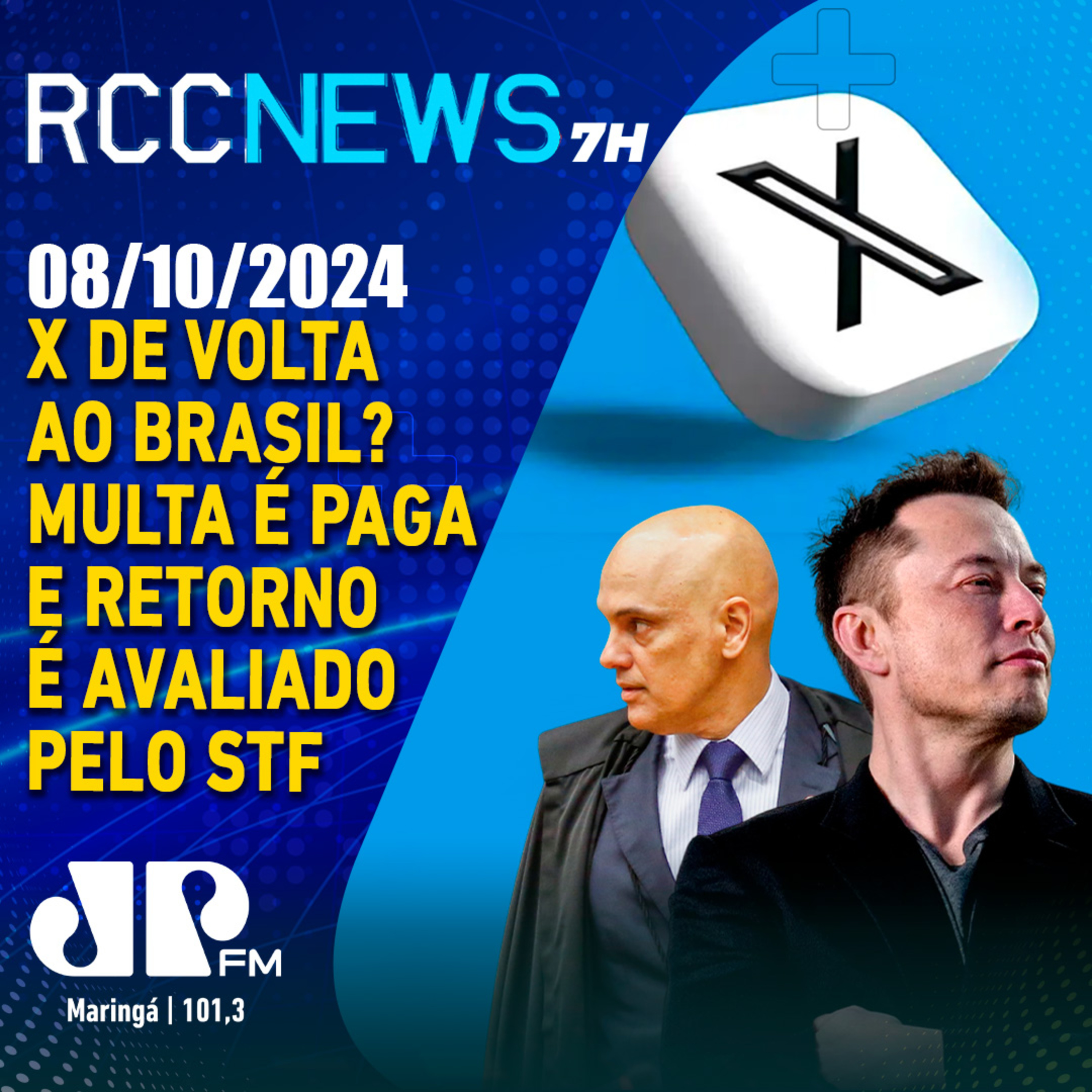 X de volta ao Brasil? Multa é paga e retorno é avaliado pelo STF episode artwork