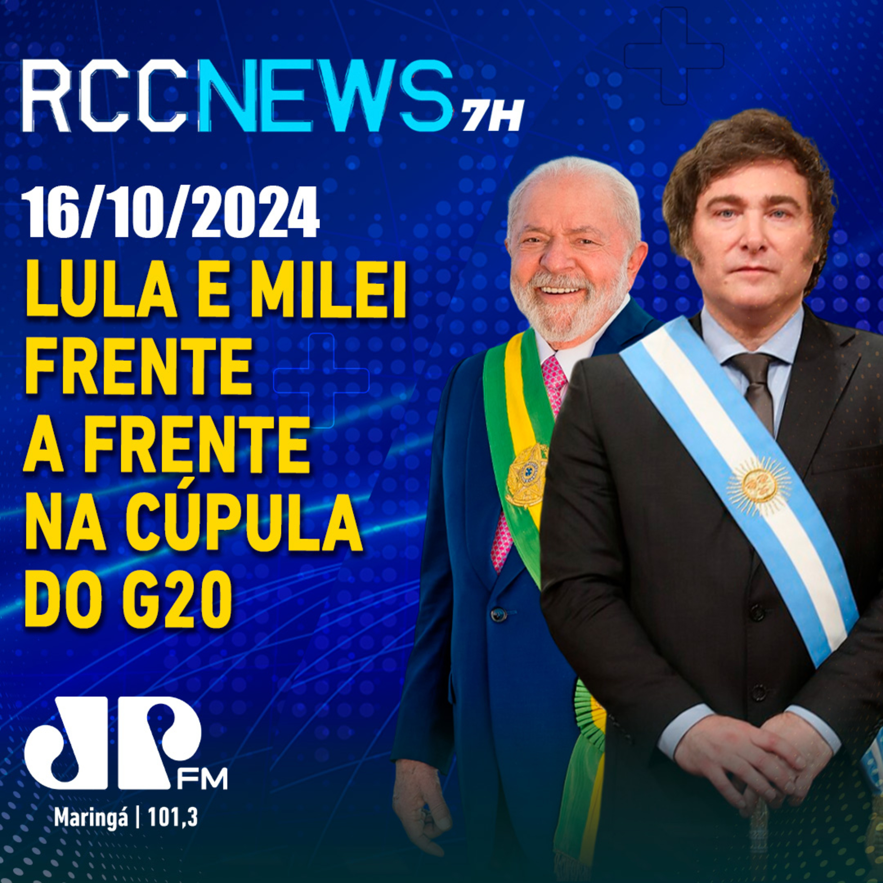 Frente a frente! Javier Milei confirma a Lula participação na G20, no Rio episode artwork