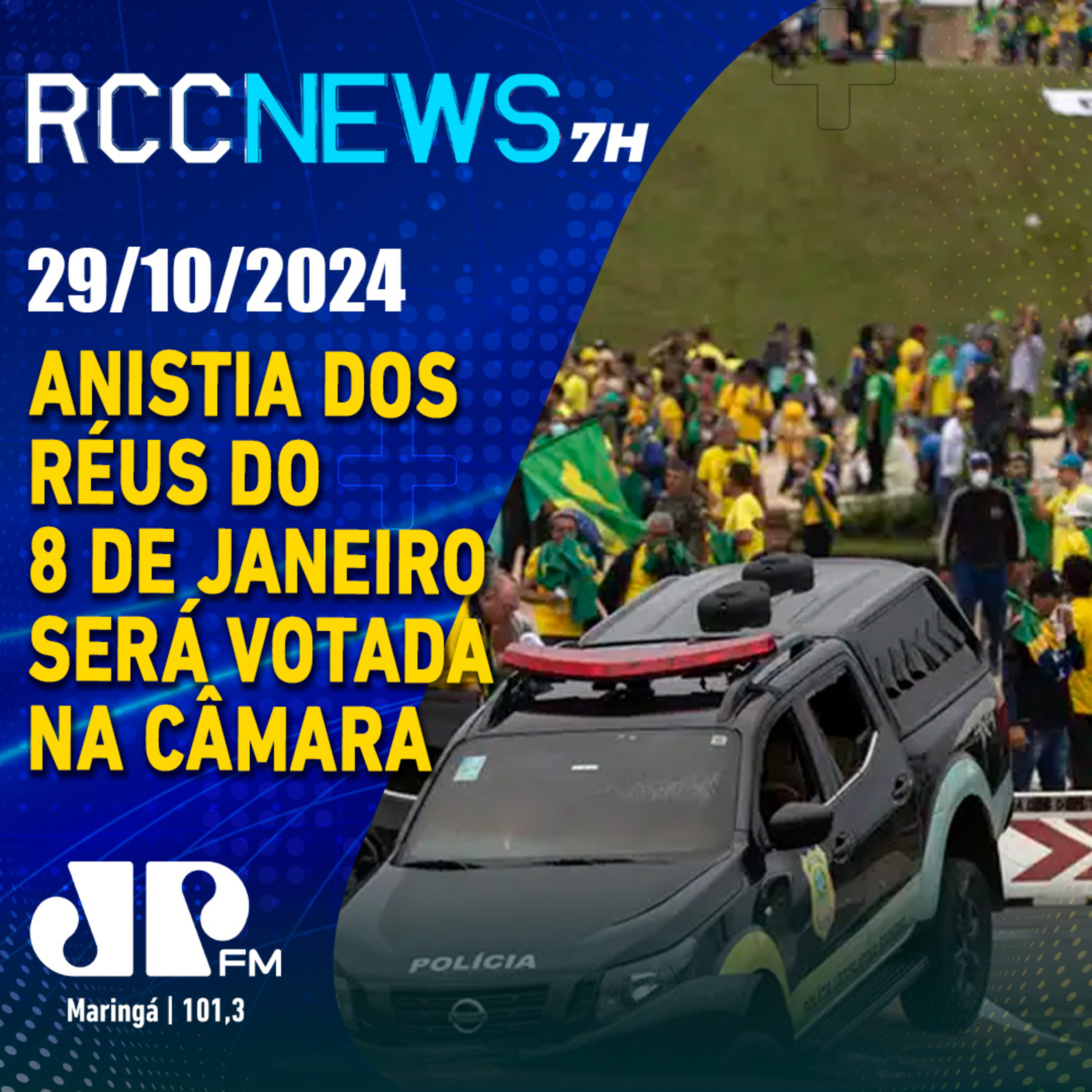 CCJ vai votar anistia de envolvidos nos atos do 8 de Janeiro episode artwork