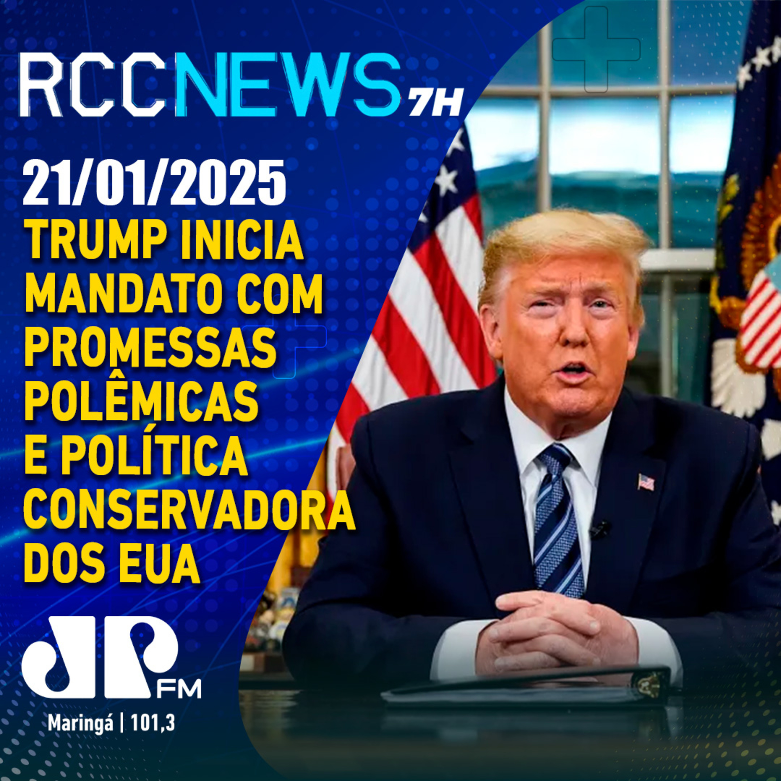 Trump inicia mandato com promessas polêmicas e política conservadora nos EUA episode artwork