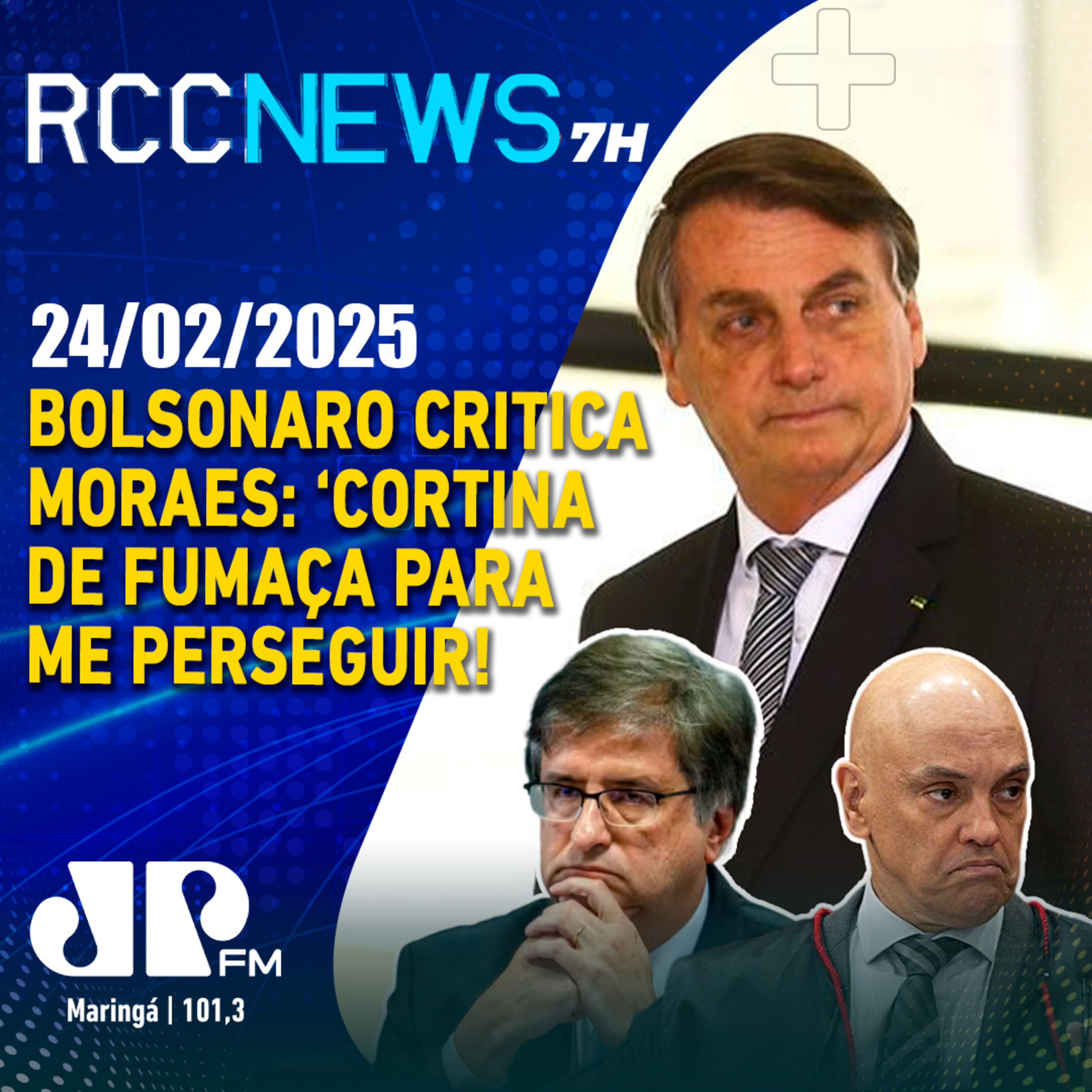 Bolsonaro critica Moraes e Gonet: ‘Cortina de fumaça para me perseguir!' episode artwork