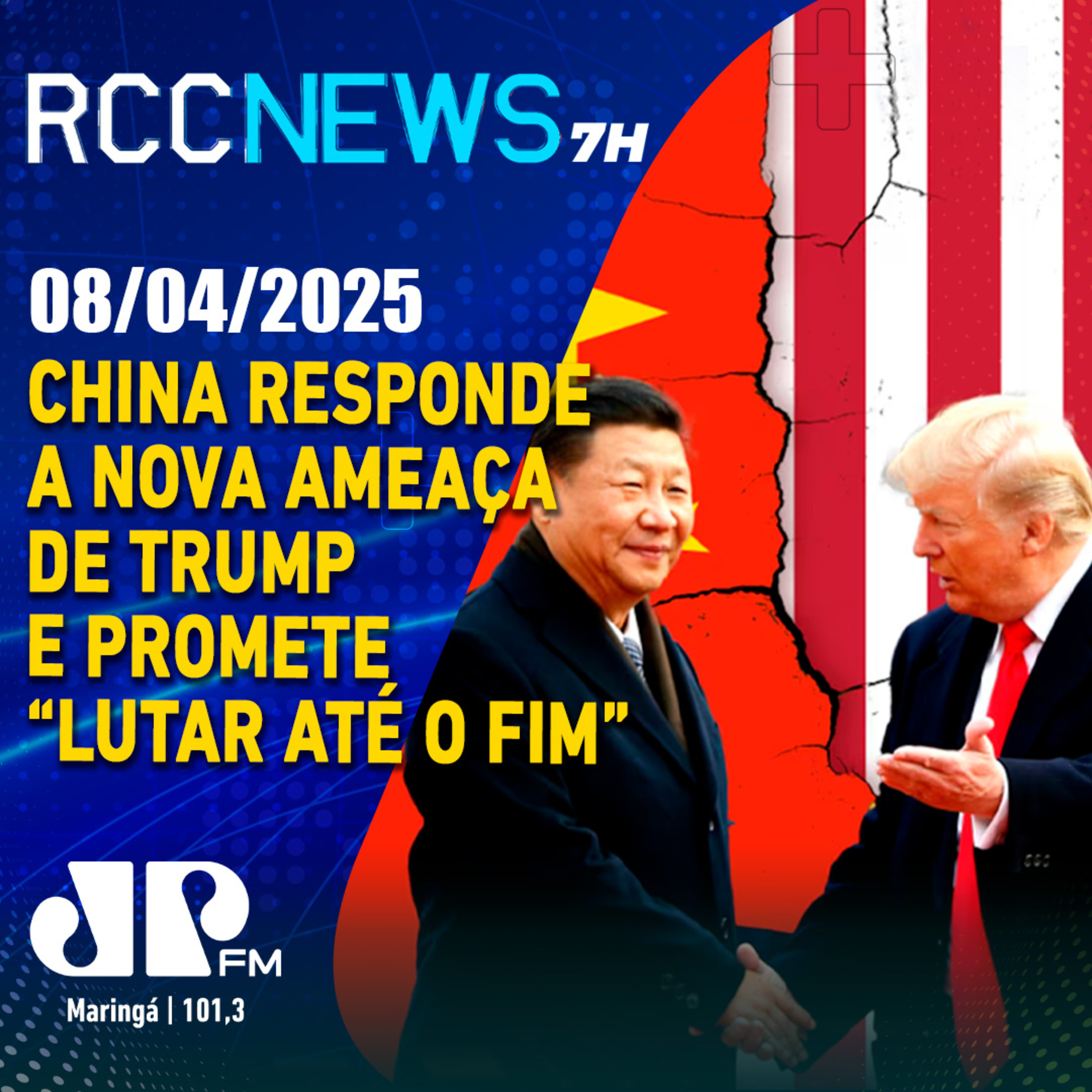 China responde a nova ameaça de Trump e promete “lutar até o fim” episode artwork
